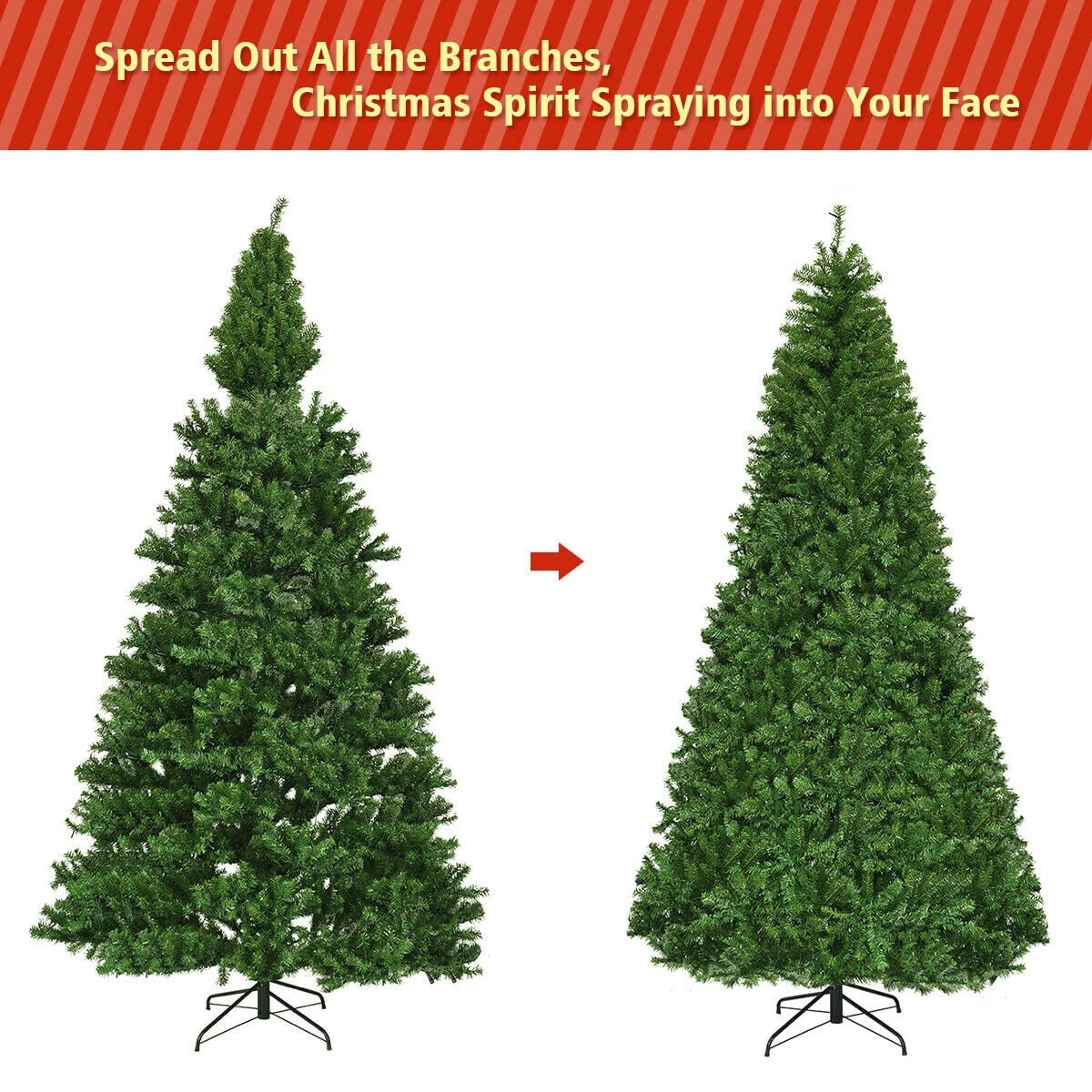 Artificial Premium Hinged Christmas Tree-9 Feet-Christmas Trees-DECOROLALA