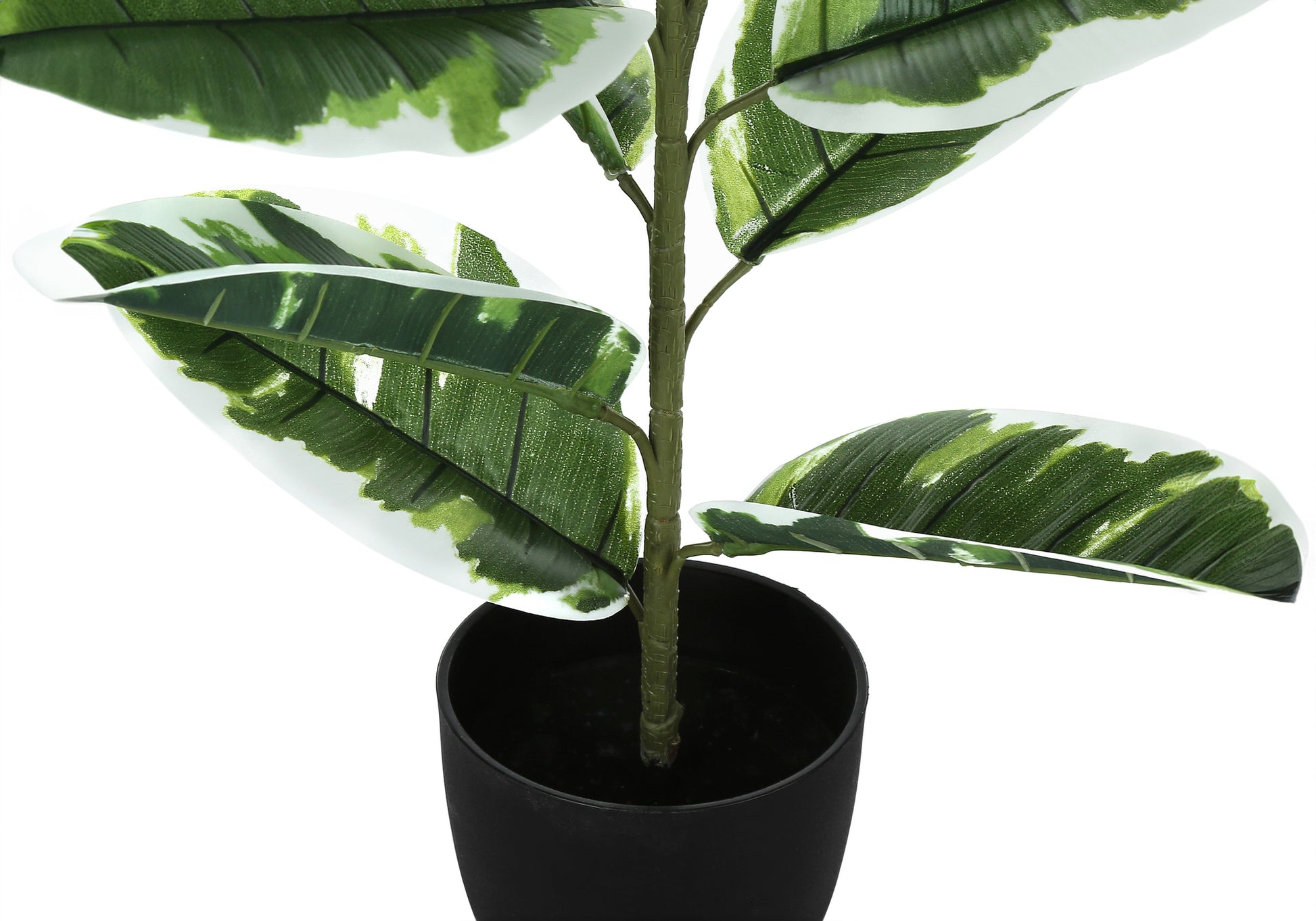 Artificial Rubber Plant 27"H with 5" Pot-Artificial Plant-DECOROLALA