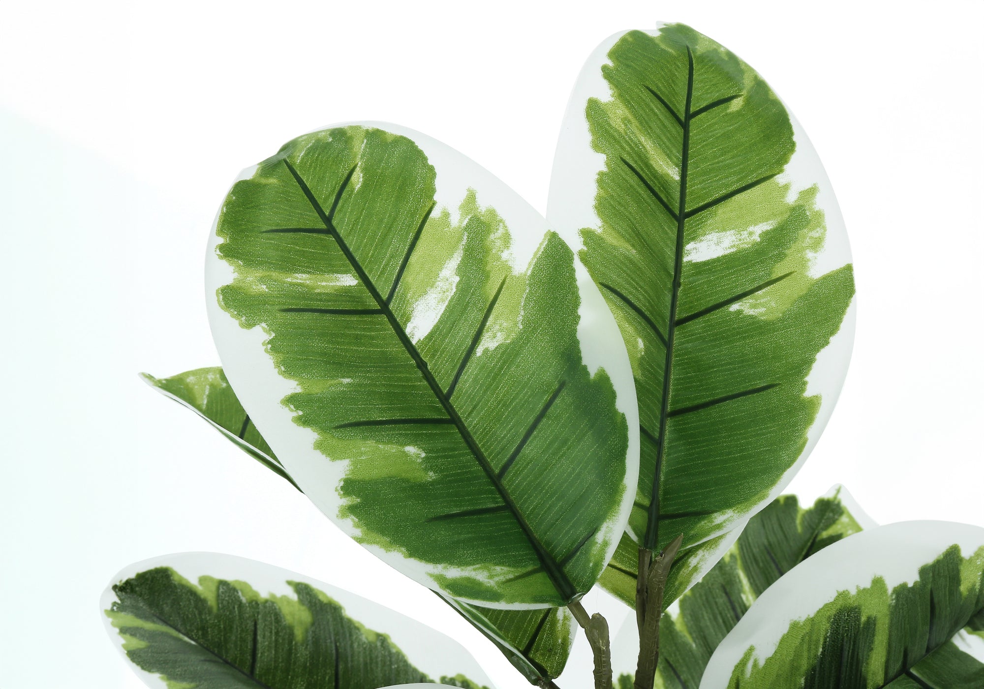 Artificial Rubber Plant 27"H with 5" Pot-Artificial Plant-DECOROLALA