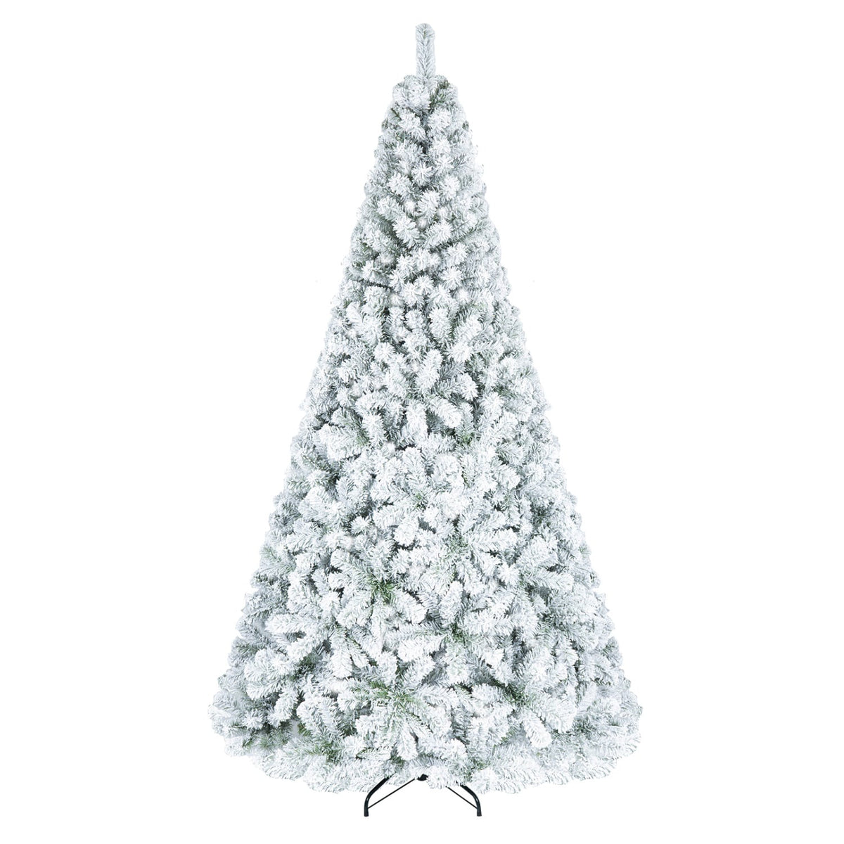Artificial Snow-Flocked Christmas Tree with Branch Tips-M-Christmas Trees-DECOROLALA