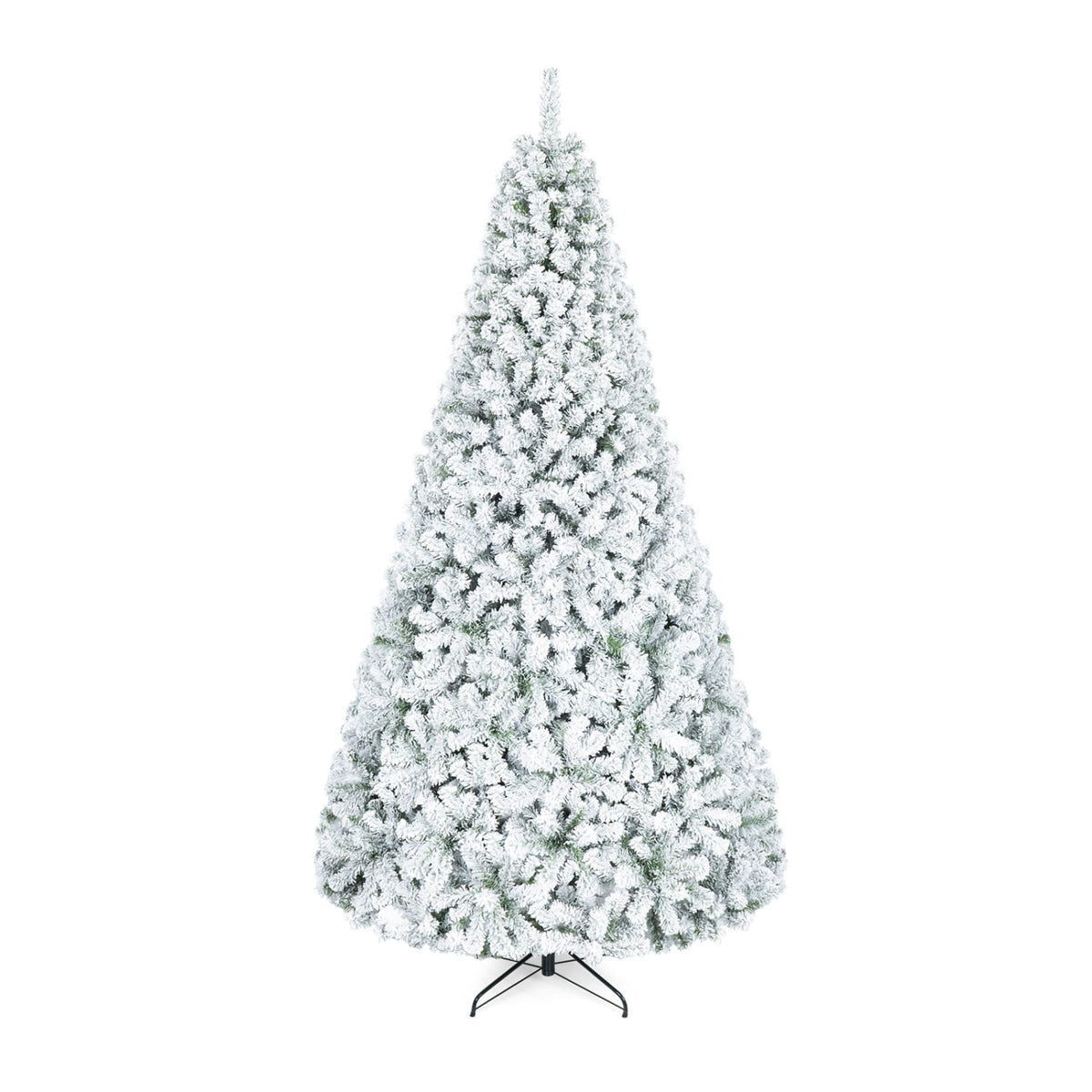 Artificial Snow-Flocked Christmas Tree with Branch Tips-XL-Christmas Trees-DECOROLALA