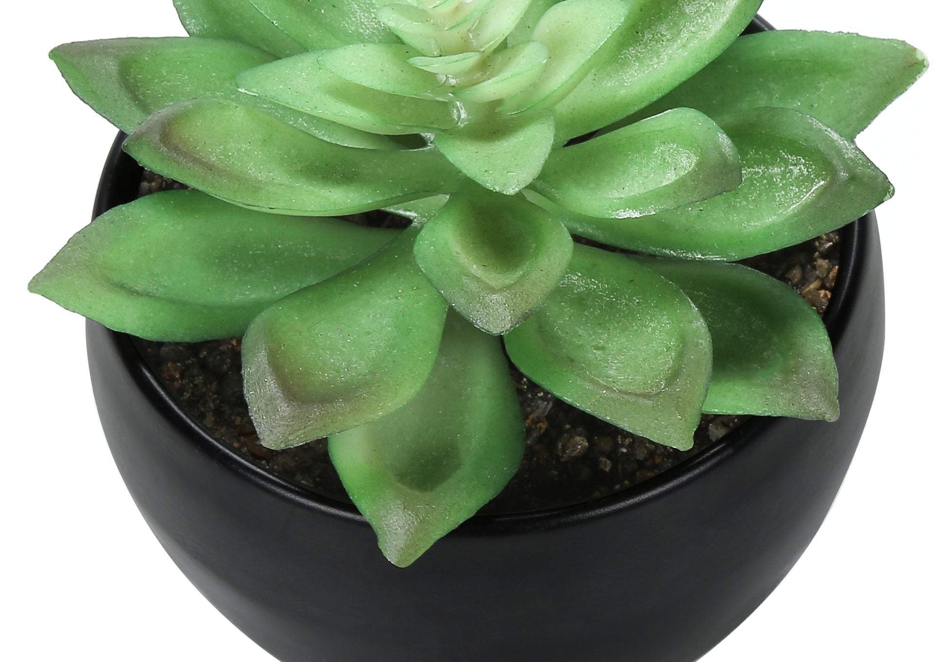 Artificial Succulent Plants Set, 3pcs, 6"H, White Pot-Artificial Plant-DECOROLALA