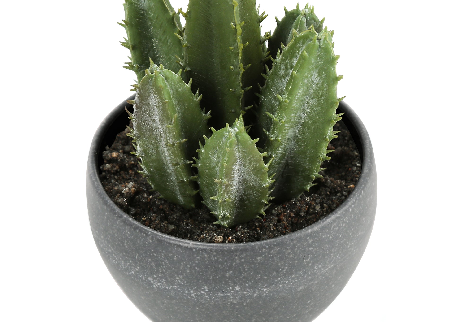 Artificial Succulent Plants Set, 3pcs, 6"H, White Pot-Artificial Plant-DECOROLALA