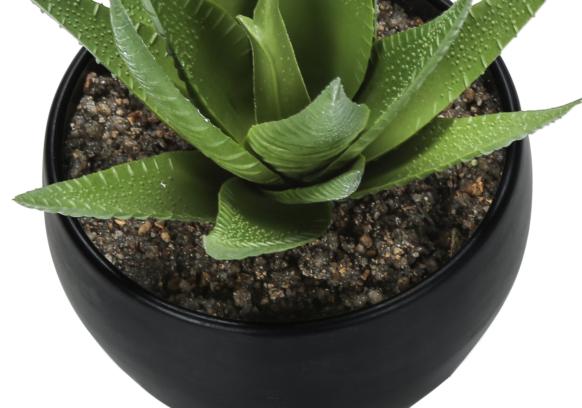 Artificial Succulent Plants Set, 3pcs, 6"H, White Pot-Artificial Plant-DECOROLALA