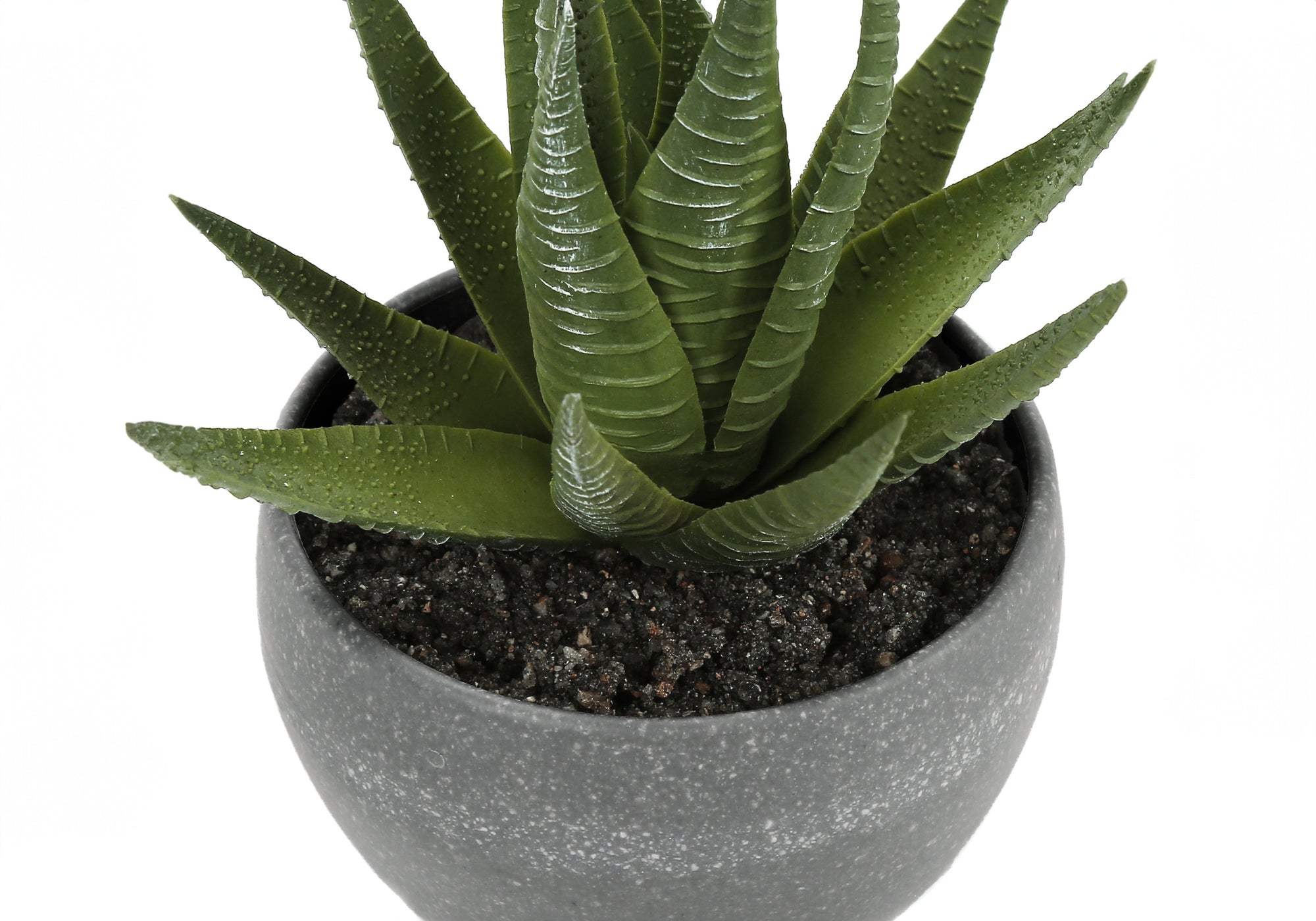 Artificial Succulent Plants Set, 3pcs, 6"H, White Pot-Artificial Plant-DECOROLALA