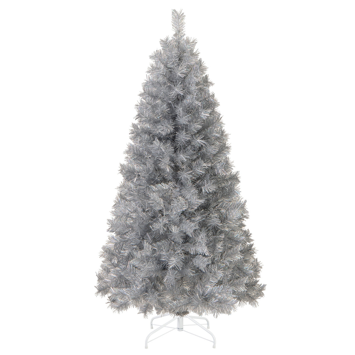 Artificial Xmas Tree with Branch Tips and Warm White LED Lights-5FT-Christmas Trees-DECOROLALA