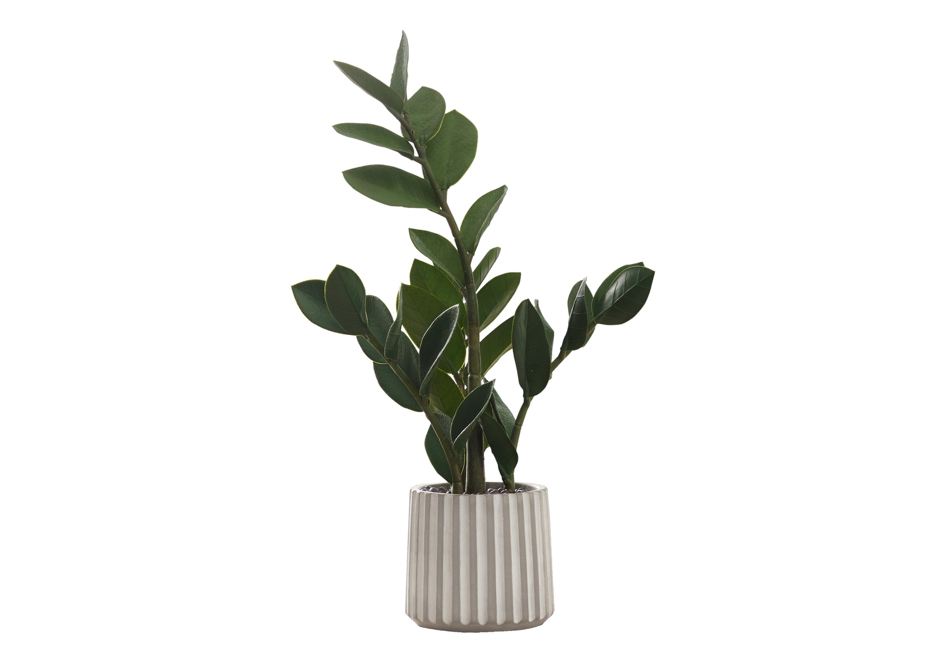 Artificial ZZ Plant - 20"H in 5" Cement Pot-Artificial Plant-DECOROLALA