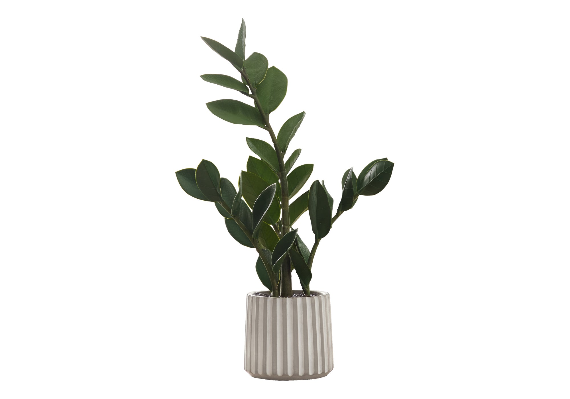 Artificial ZZ Plant - 20"H in 5" Cement Pot-Artificial Plant-DECOROLALA