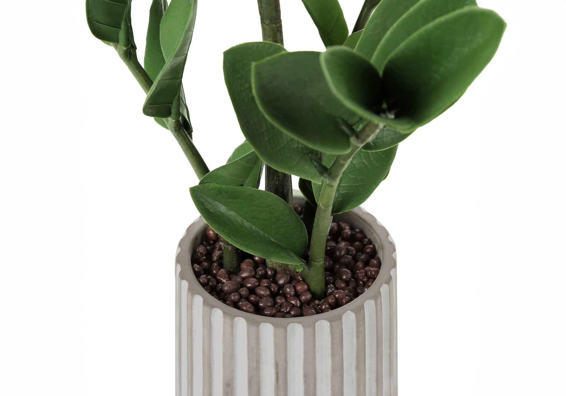 Artificial ZZ Plant - 20"H in 5" Cement Pot-Artificial Plant-DECOROLALA