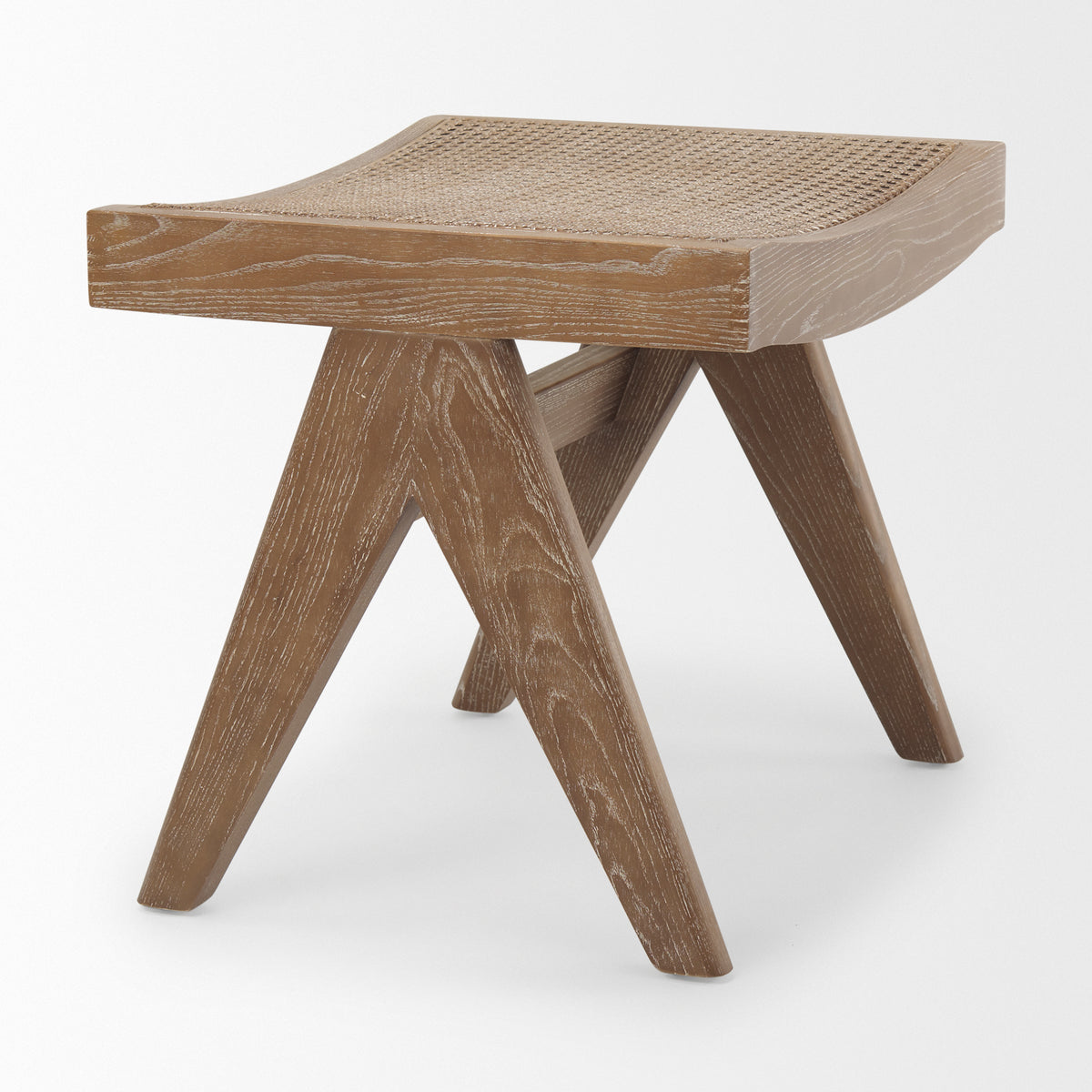 Arvin 21.7L x 17.7W x 18.1H Wooden Stool-Stools & Ottomans-DECOROLALA