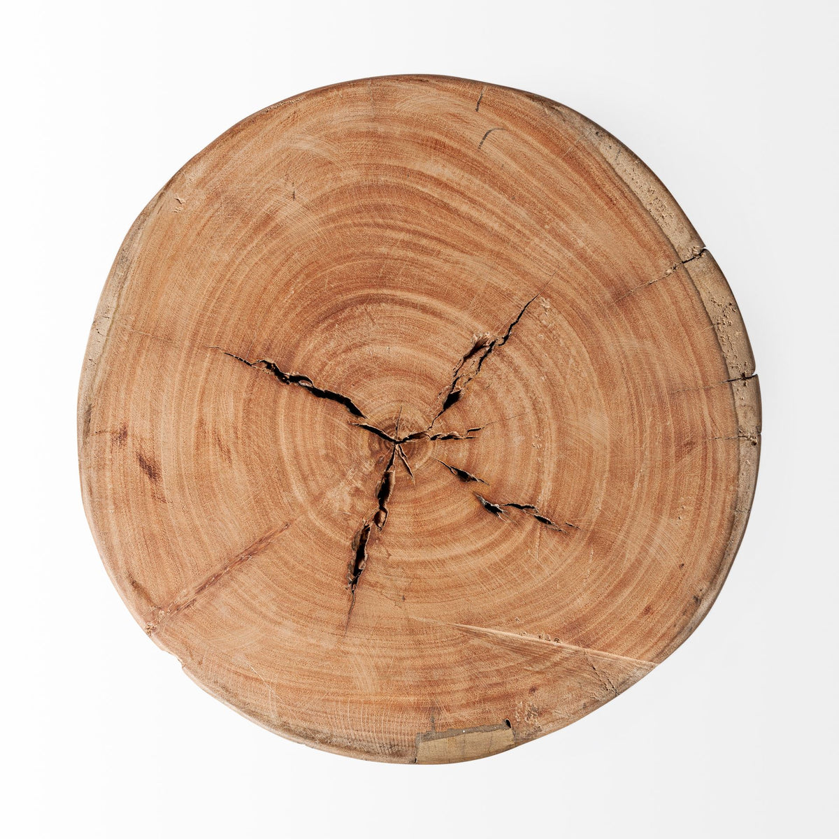 Asco 18"H Rustic Solid Reclaimed Wood Stool-Stools & Ottomans-DECOROLALA