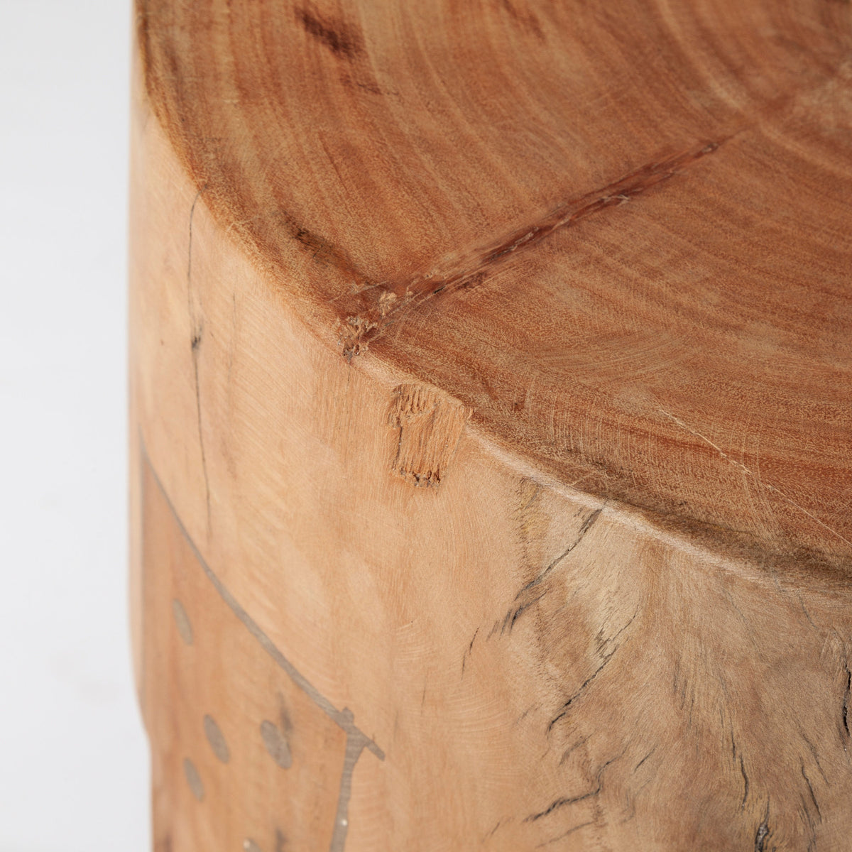 Asco 18"H Rustic Solid Reclaimed Wood Stool-Stools & Ottomans-DECOROLALA