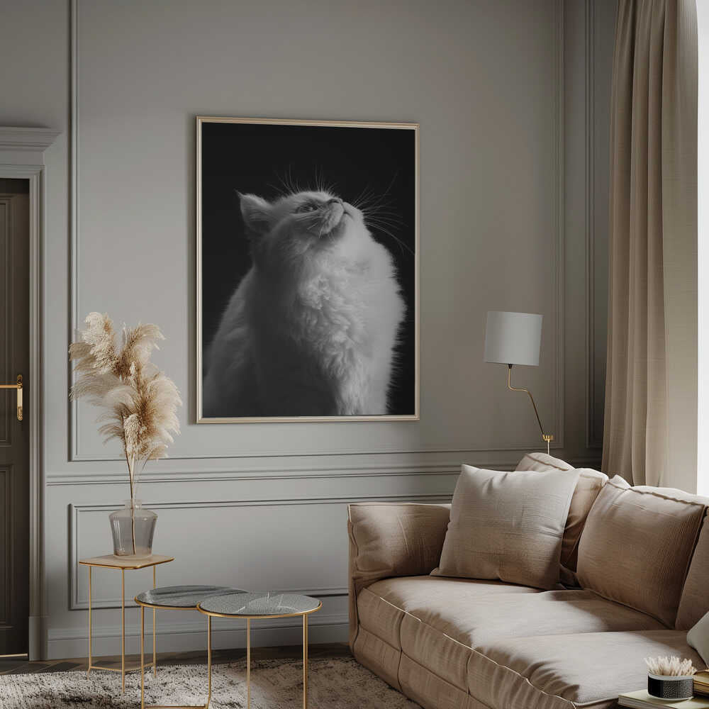 Asep Awaludin White in Black Canvas Print-canvas prints-DECOROLALA