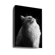 Asep Awaludin White in Black Canvas Print-canvas prints-DECOROLALA