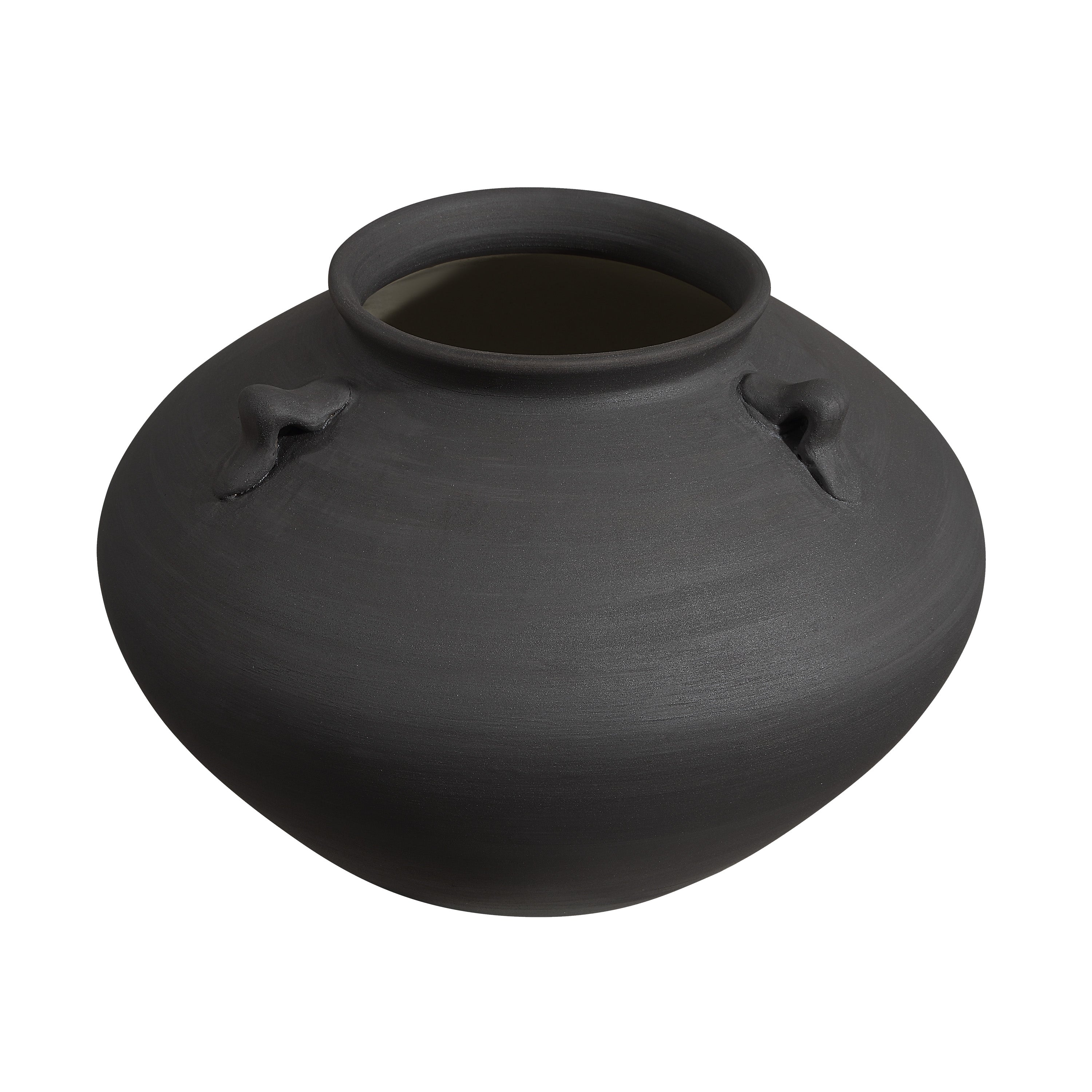 Asher Indoor Vase, Black-Vase-DECOROLALA