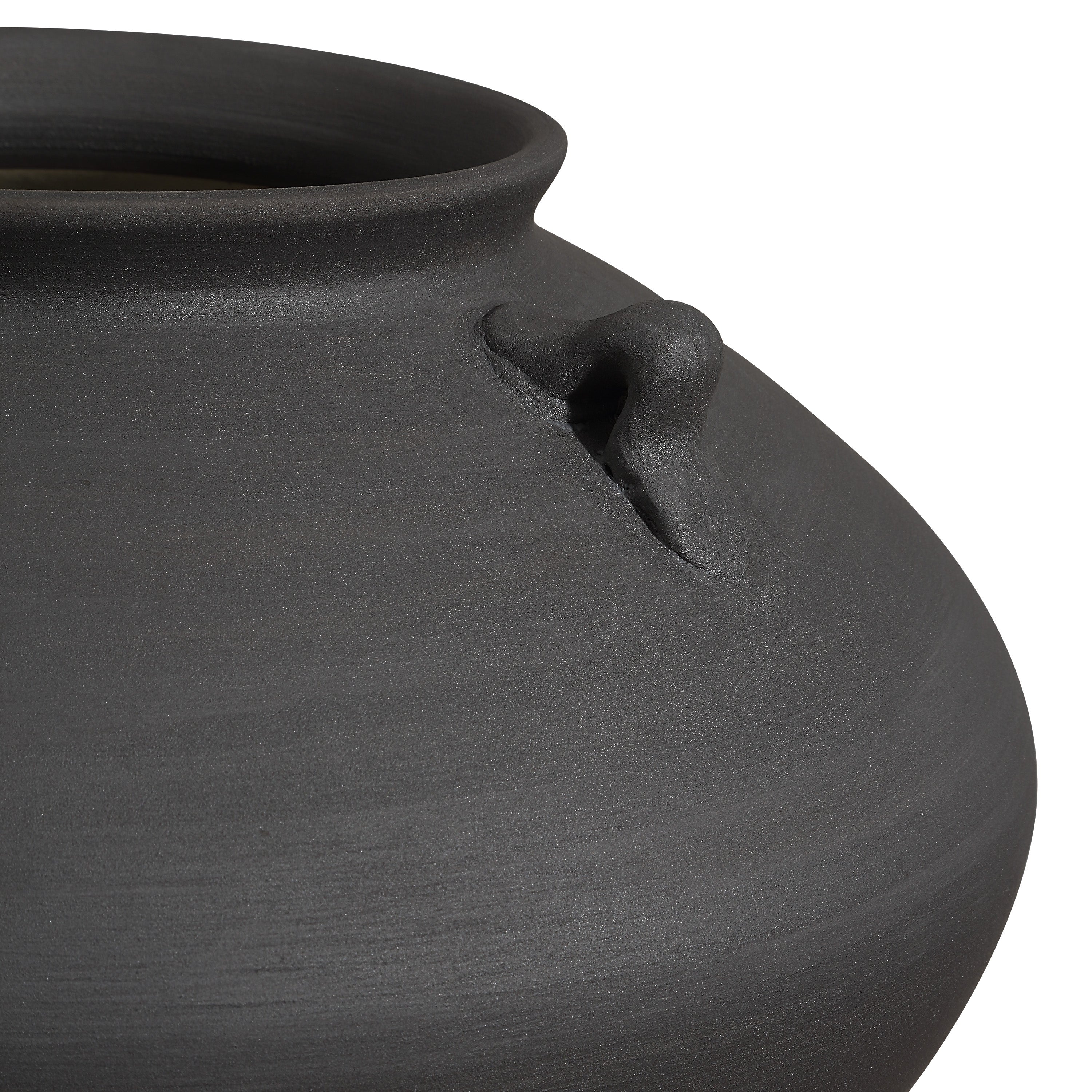 Asher Indoor Vase, Black-Vase-DECOROLALA