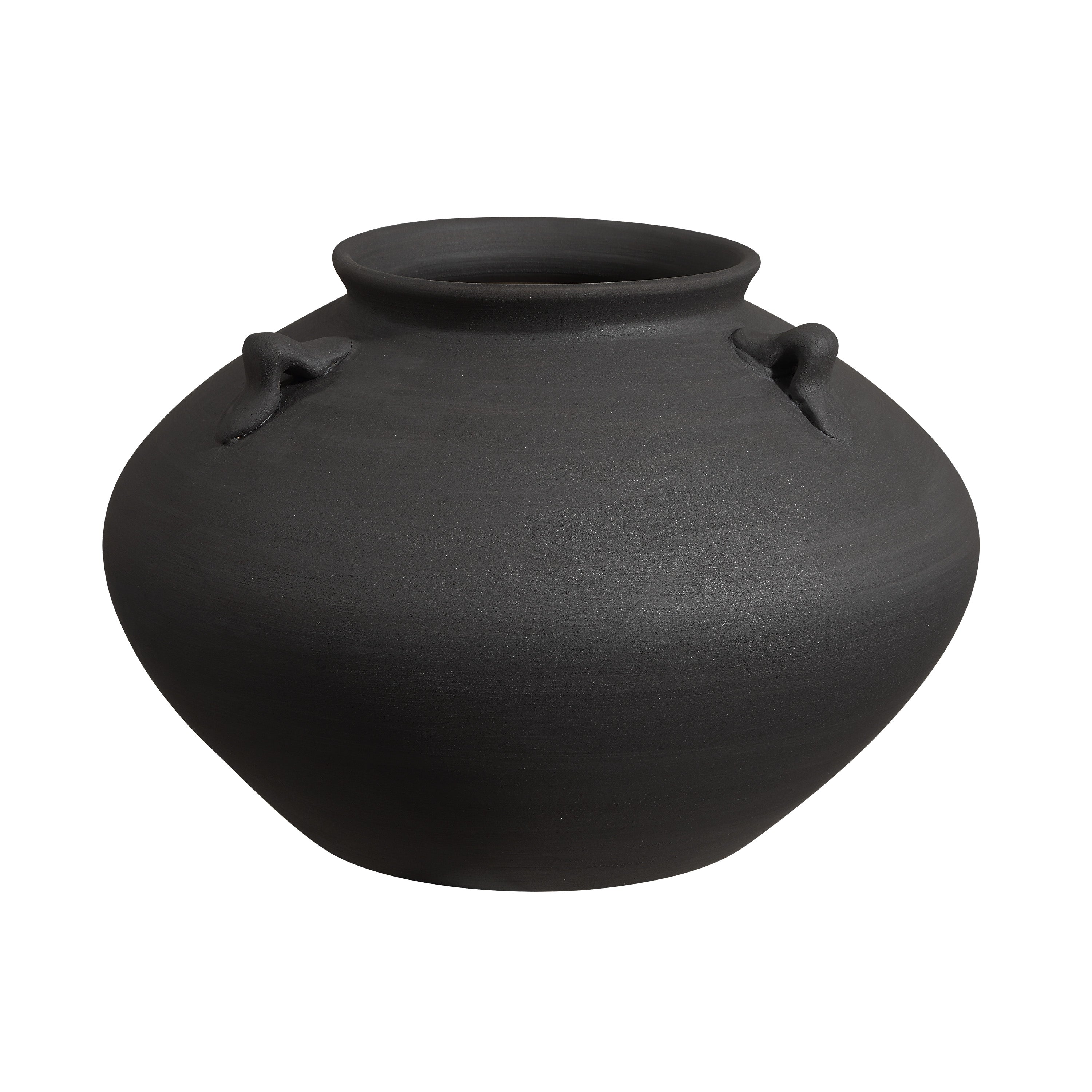 Asher Indoor Vase, Black-Vase-DECOROLALA