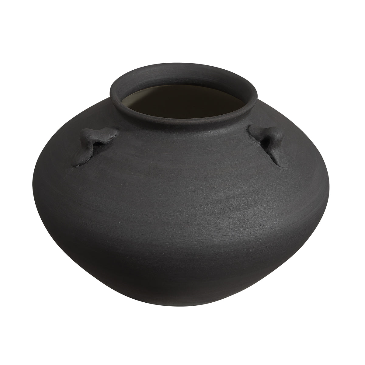 Asher Indoor Vase, Black-Vases-DECOROLALA