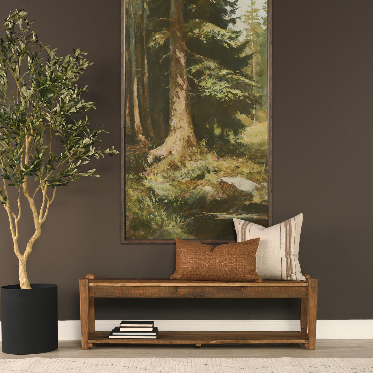 Ashwick Dark Brown Reclaimed Wood Bench-Benches-DECOROLALA