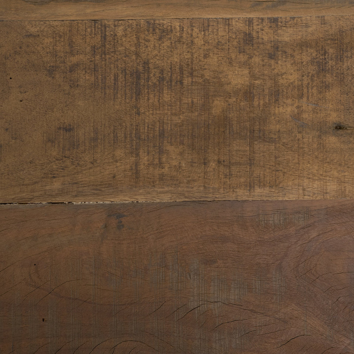 Ashwick Dark Brown Reclaimed Wood Square Coffee Table-Coffee Tables-DECOROLALA