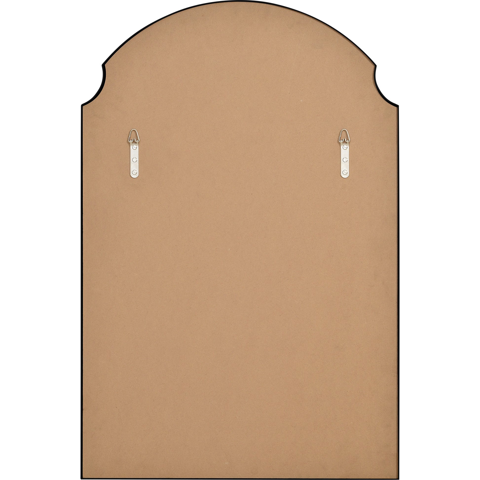 Asmara 36" Tall Irregular Wall Mirror, Black-Mirror-DECOROLALA