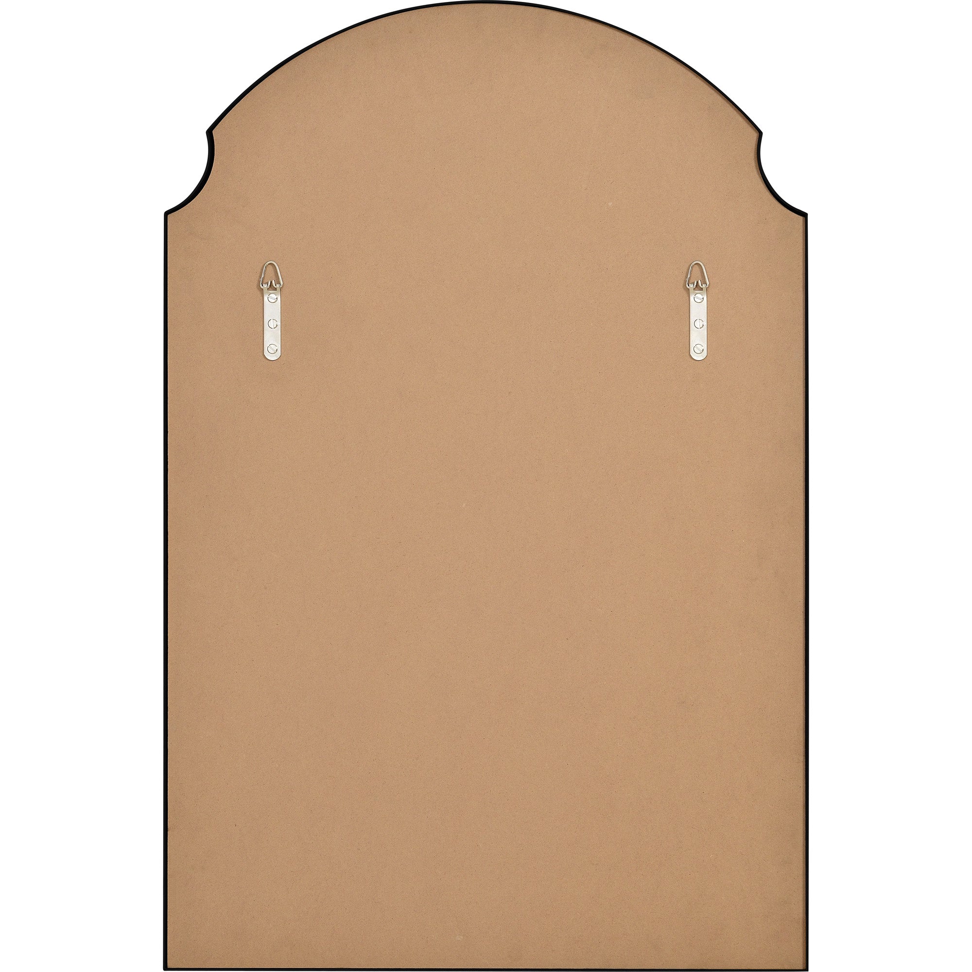 Asmara 36" Tall Irregular Wall Mirror, Black-Mirror-DECOROLALA