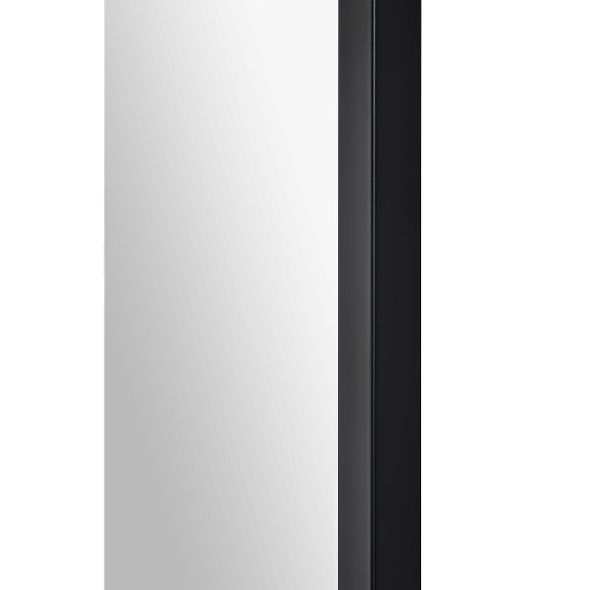 Asmara 36" Tall Irregular Wall Mirror, Black-Mirrors-DECOROLALA