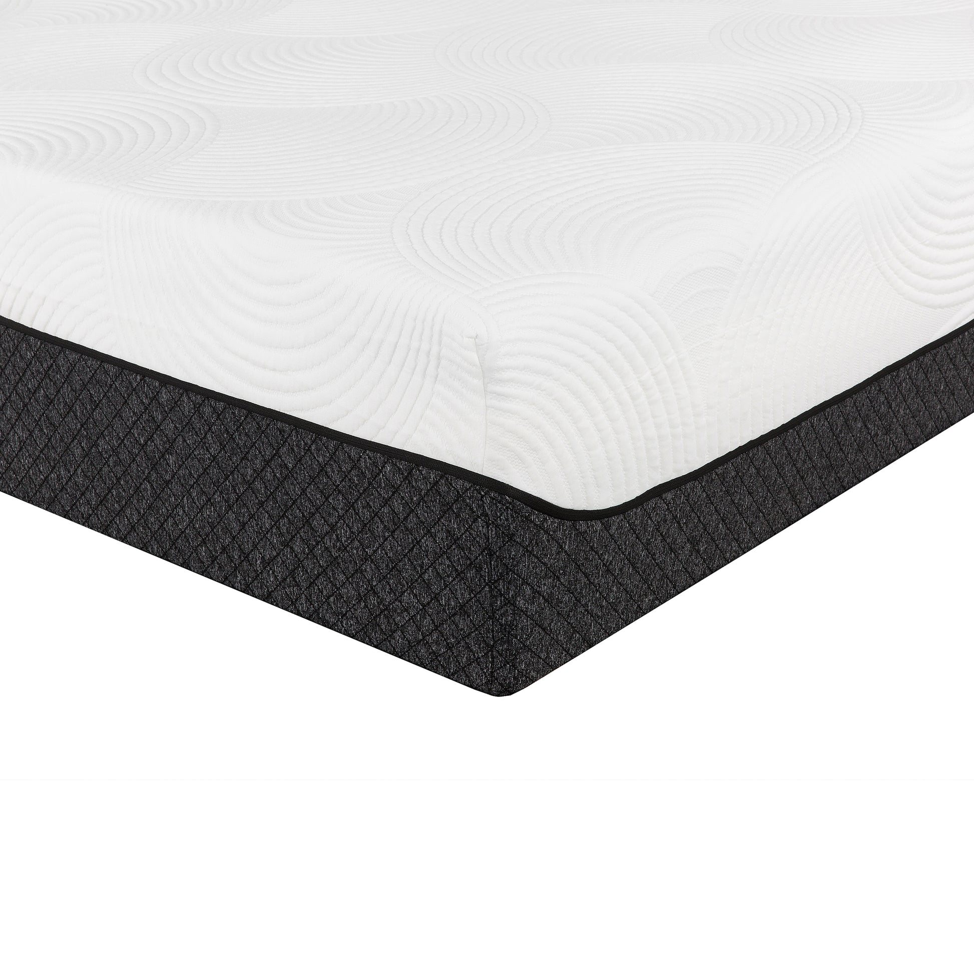 Aspen 10 in. Gel Memory Foam Mattress with 2 Pillows-Bedroom-DECOROLALA