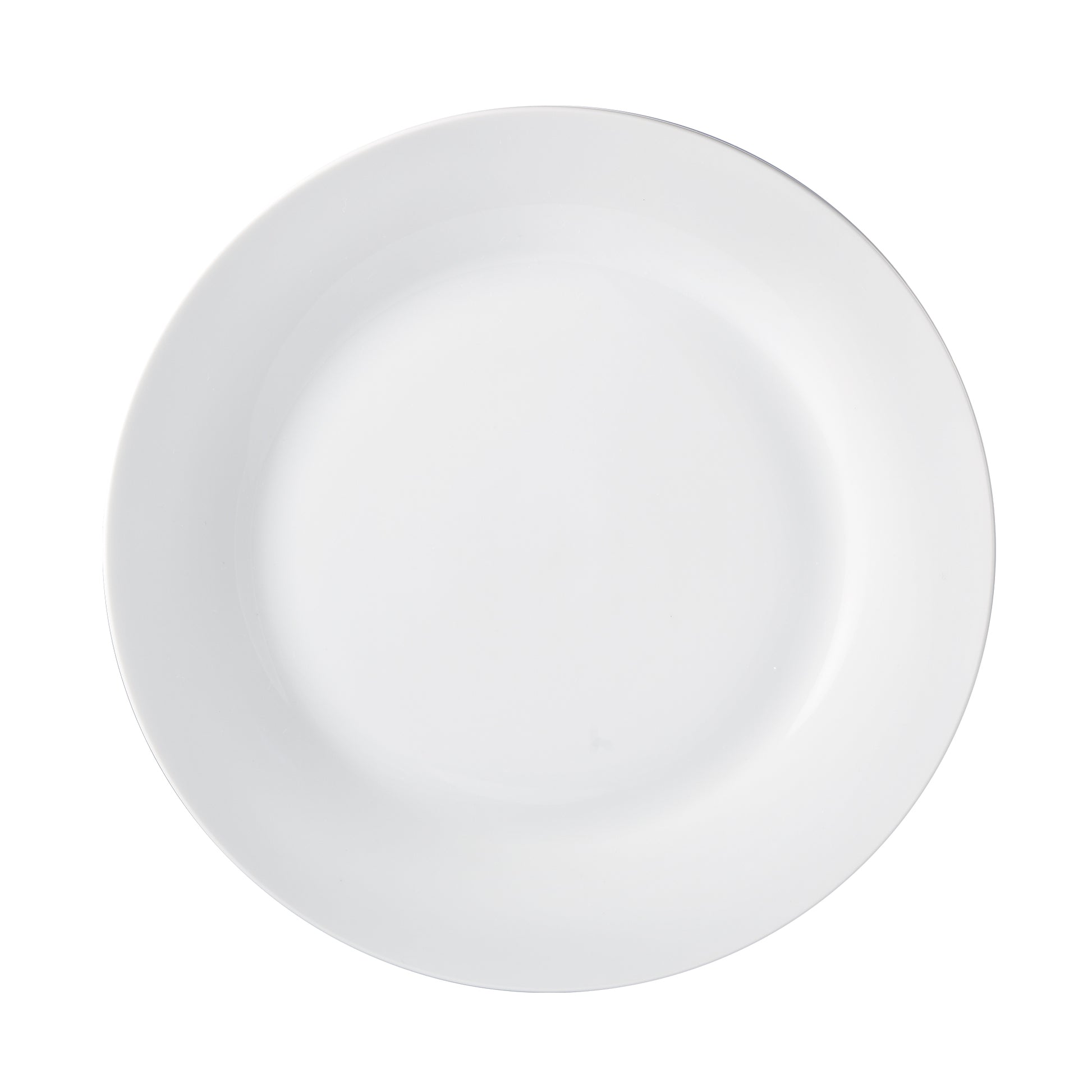 Aspen Porcelain Dinnerware Set - 12pc White Round Rim-Dinnerware-DECOROLALA