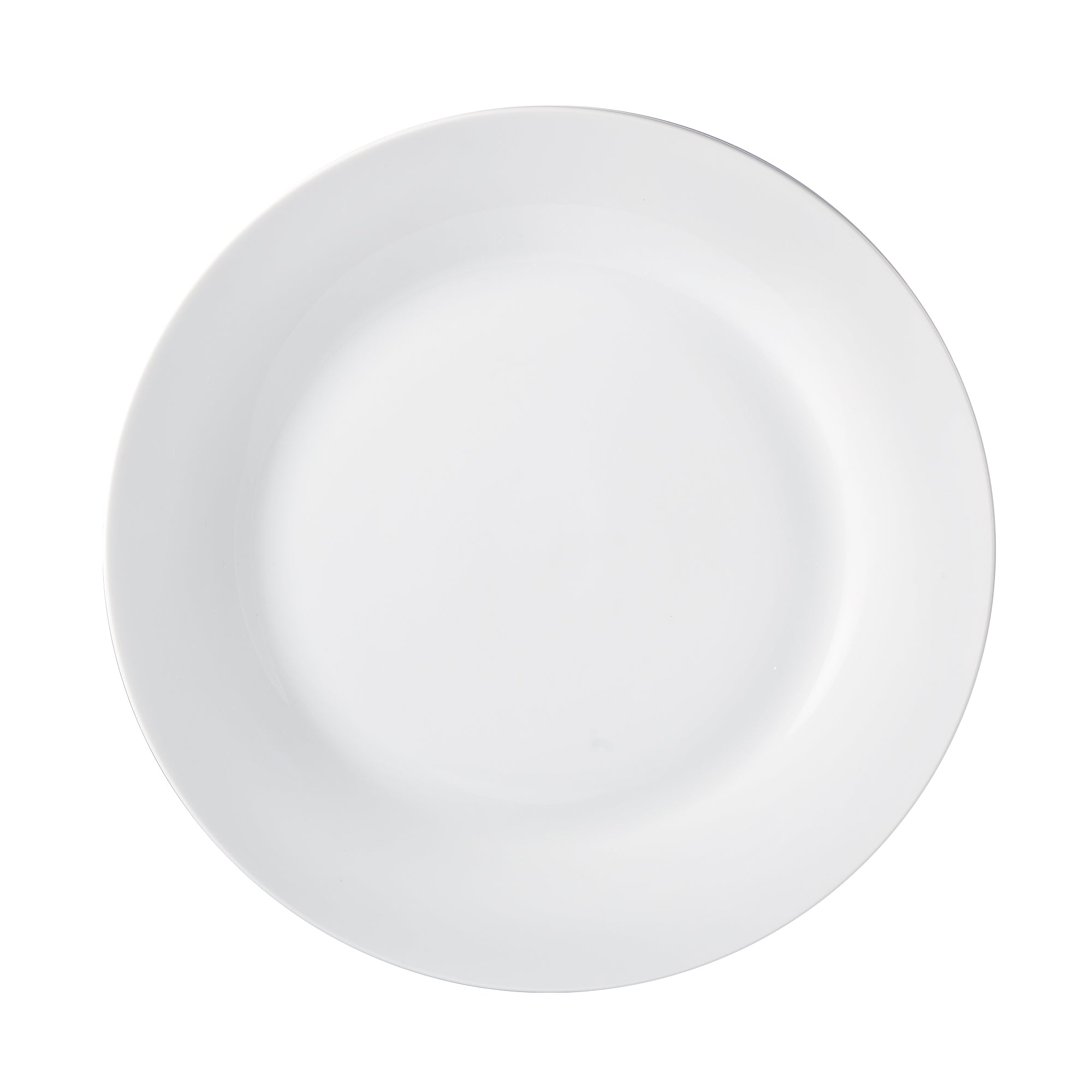 Aspen Porcelain Dinnerware Set - 12pc White Round Rim-Dinnerware-DECOROLALA