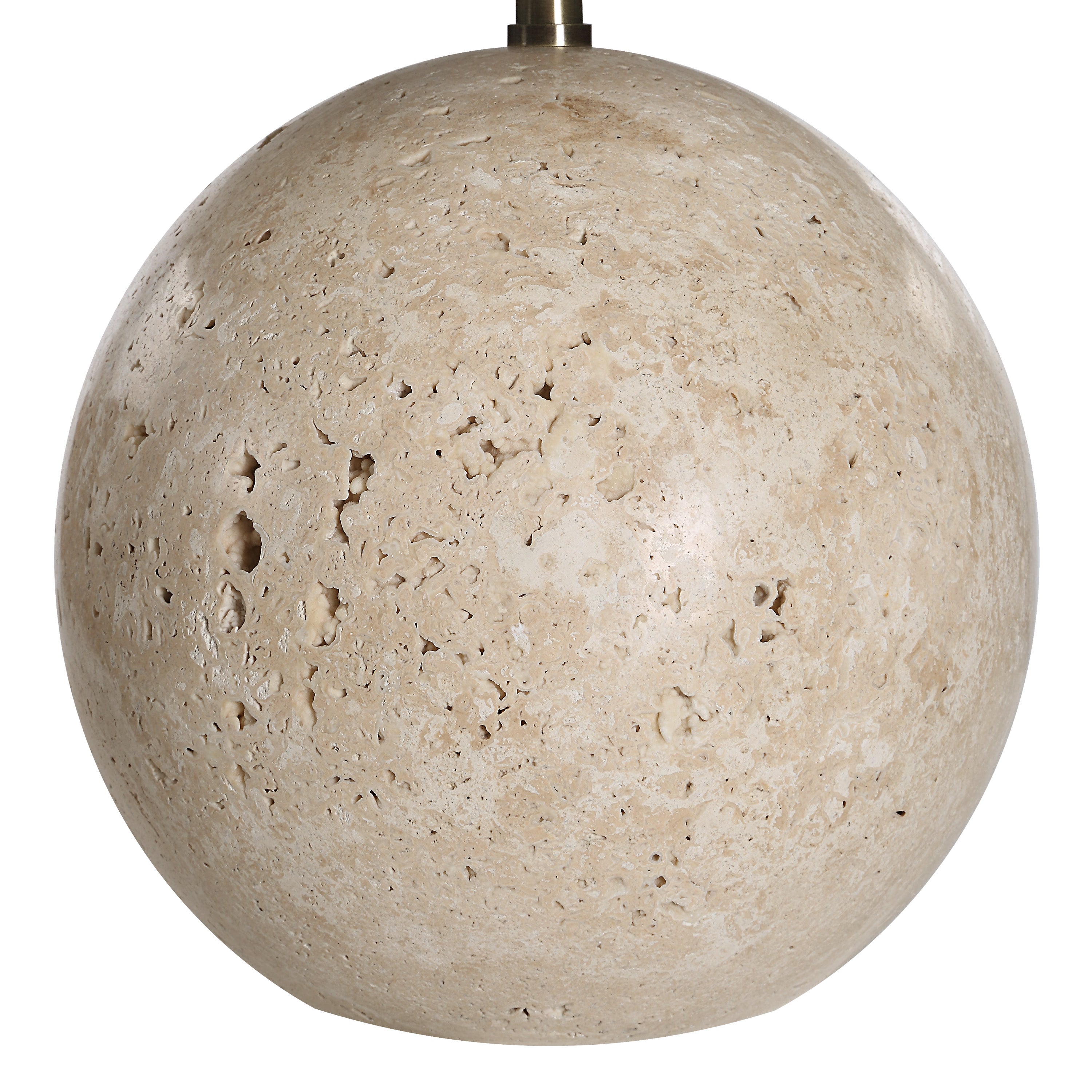 Assen 19" Table Lamp - Travertine Base, Beige-Table Lamp-DECOROLALA