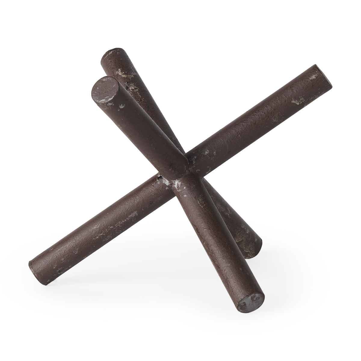 Astericks I (Large) 10L x 10W Brown Metal Decor Object-Objects-DECOROLALA