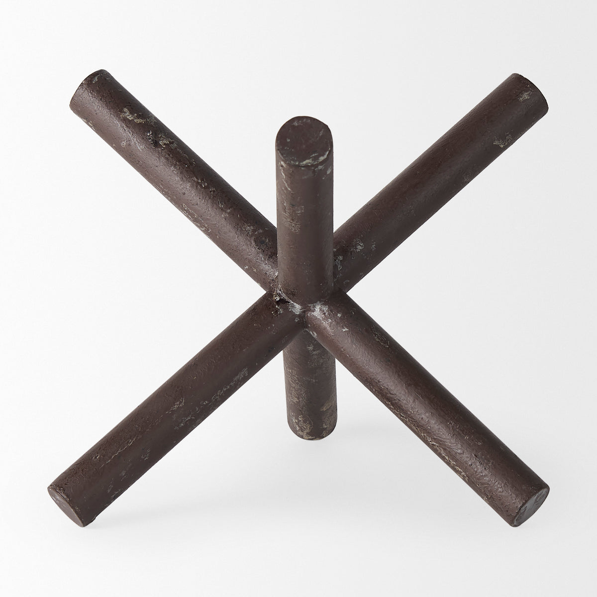 Astericks I (Large) 10L x 10W Brown Metal Decor Object-Objects-DECOROLALA
