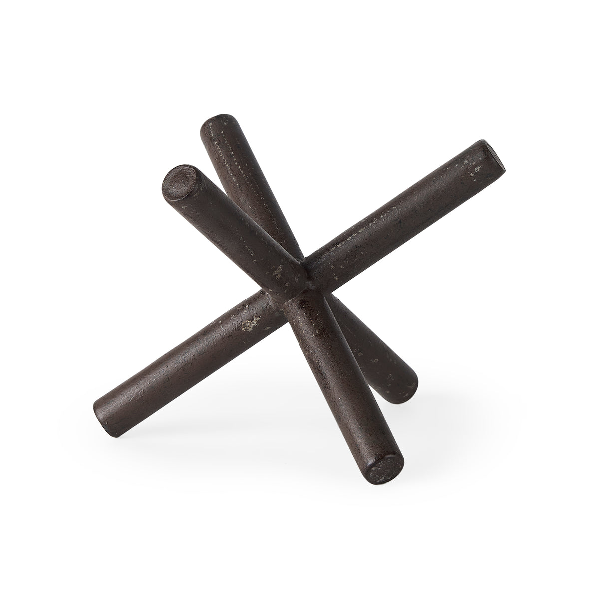 Astericks II (Medium) 8L x 7W Brown Metal Decor Object-Objects-DECOROLALA