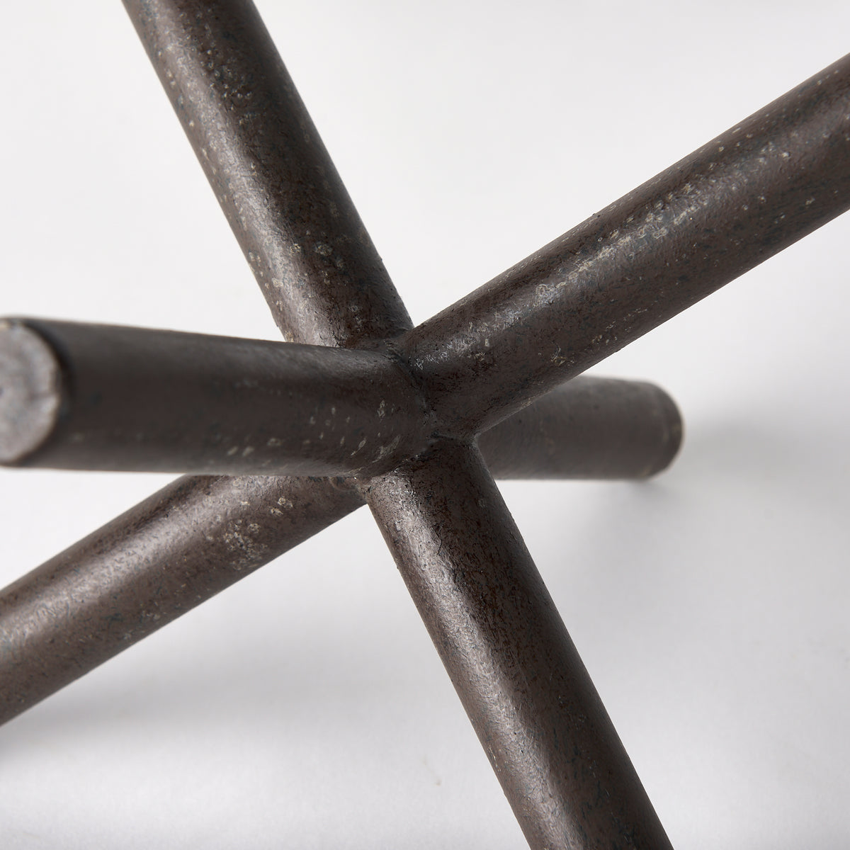 Astericks II Medium Brown Metal Decor Object - 8"L x 7"W-Objects-DECOROLALA
