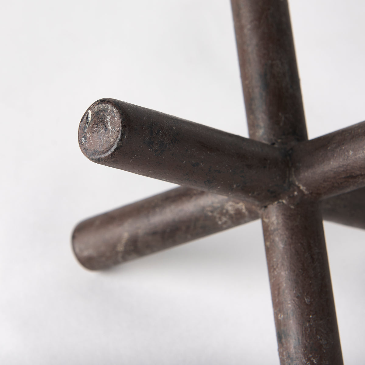 Astericks III (Small) 6L x 6W Brown Metal Decor Object-Objects-DECOROLALA