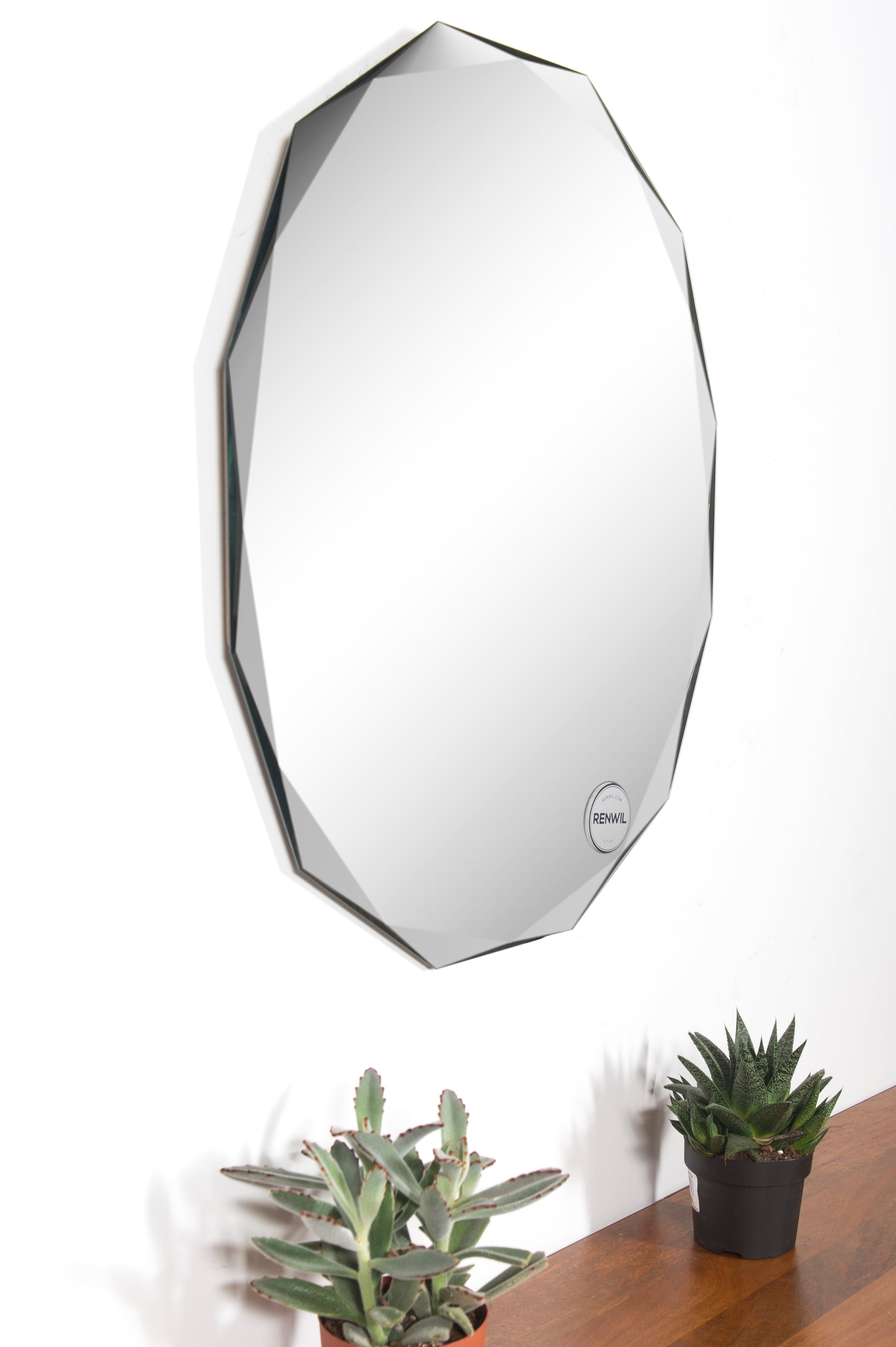 Astor 28" Tall Irregular Wall Mirror-Mirror-DECOROLALA