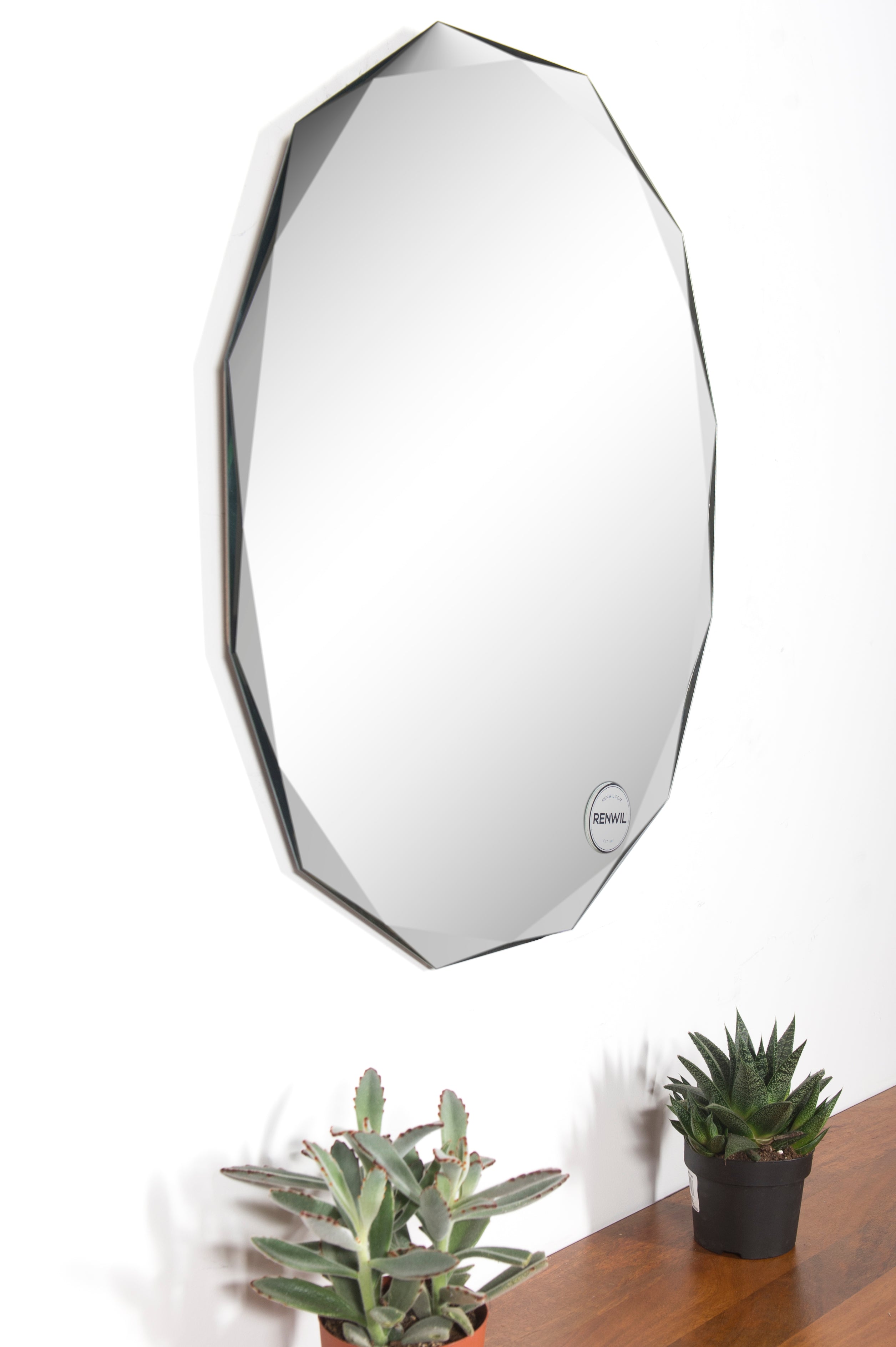 Astor 28" Tall Irregular Wall Mirror-Mirror-DECOROLALA