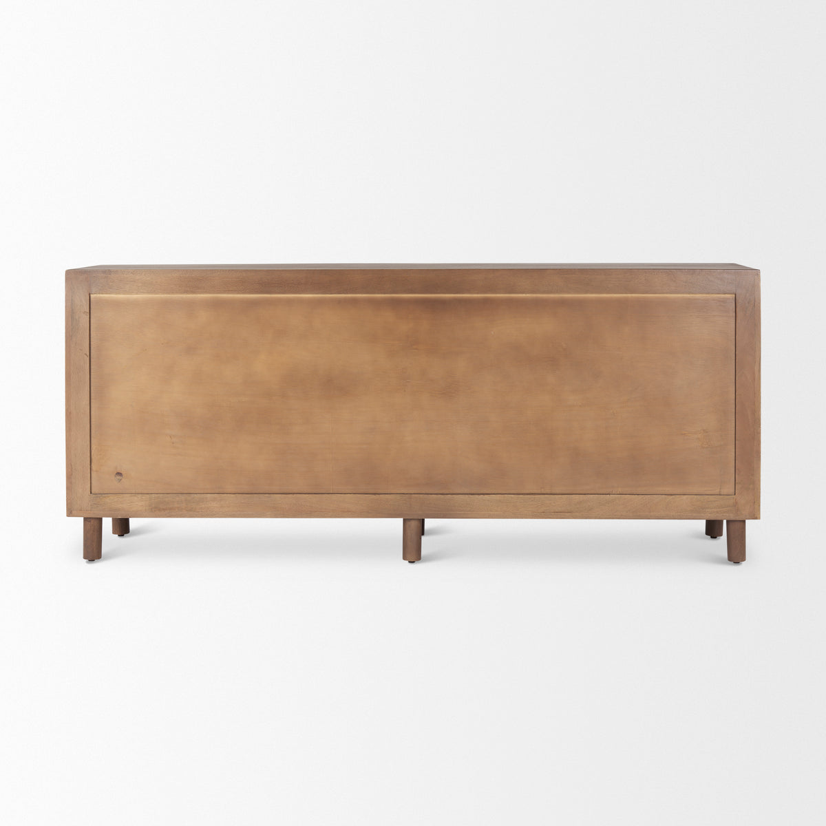 Astrid 71L x 17W x 30.3H Medium Brown Solid Wood 6 Drawer Sideboard-Sideboards & Buffets-DECOROLALA