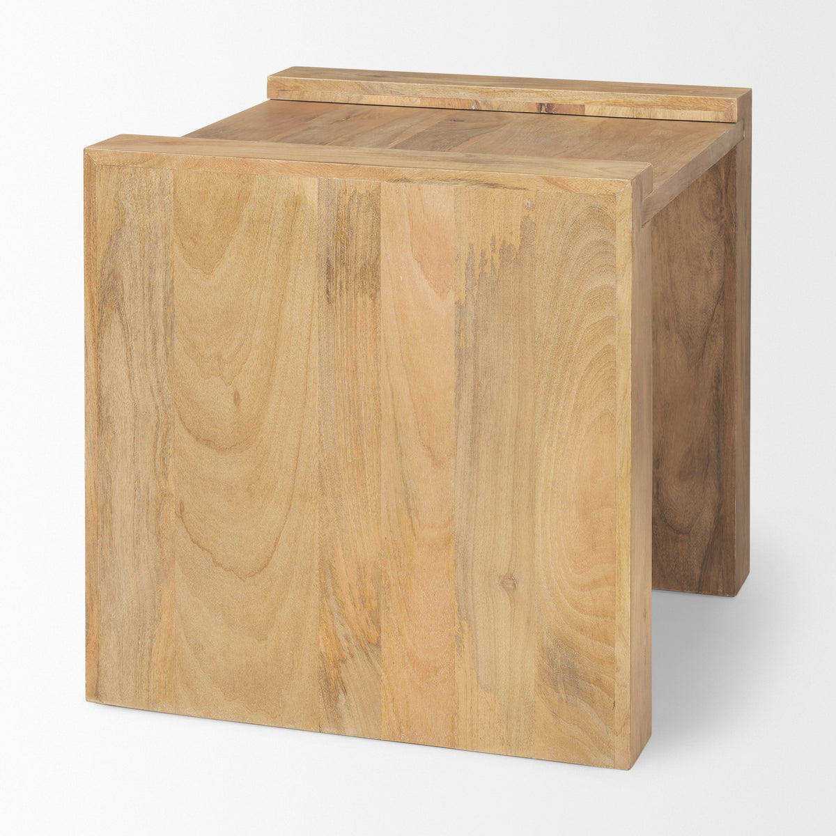 Athelia Dark Brown Wood Accent Table-Accent Tables-DECOROLALA