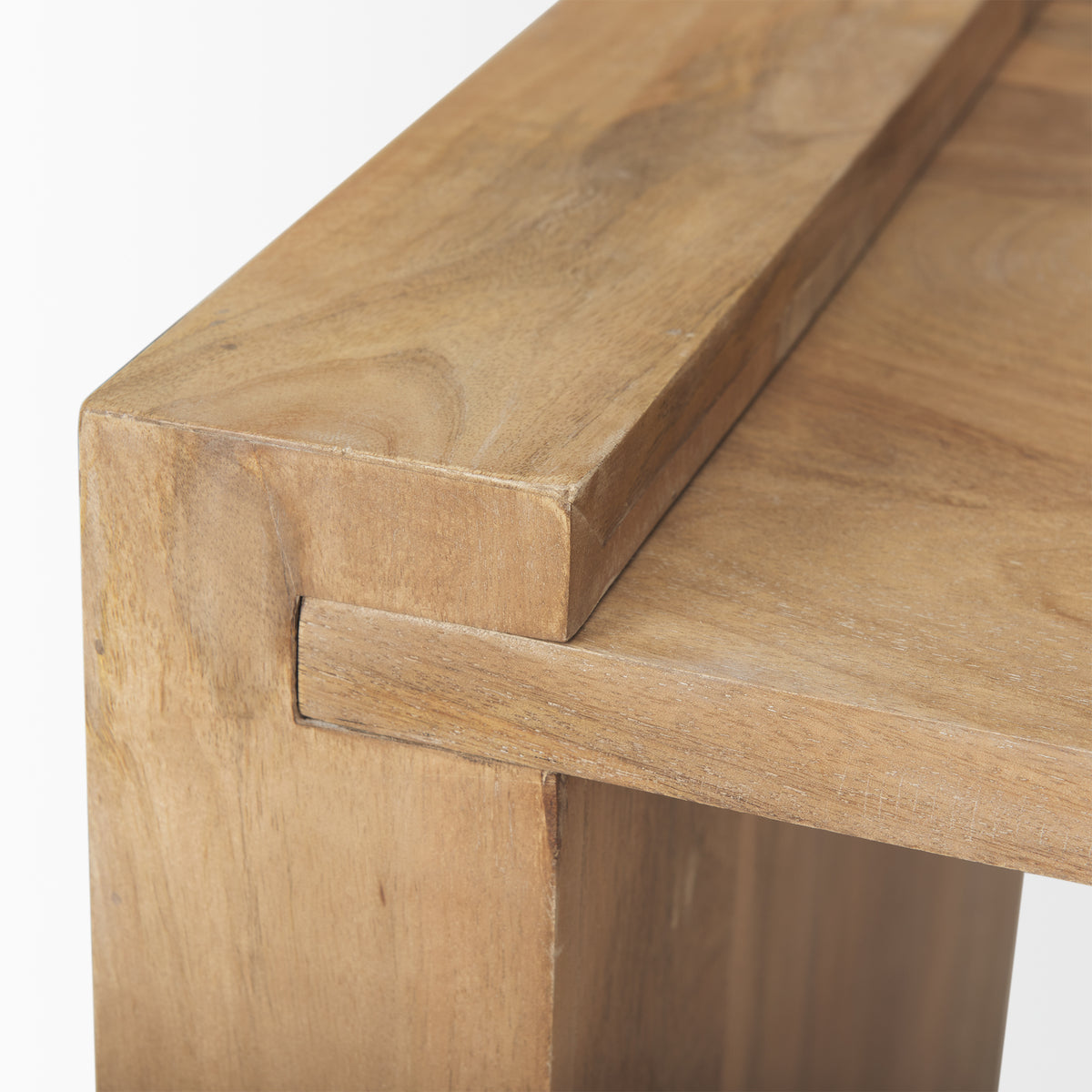 Athelia Dark Brown Wood Accent Table-Accent Tables-DECOROLALA