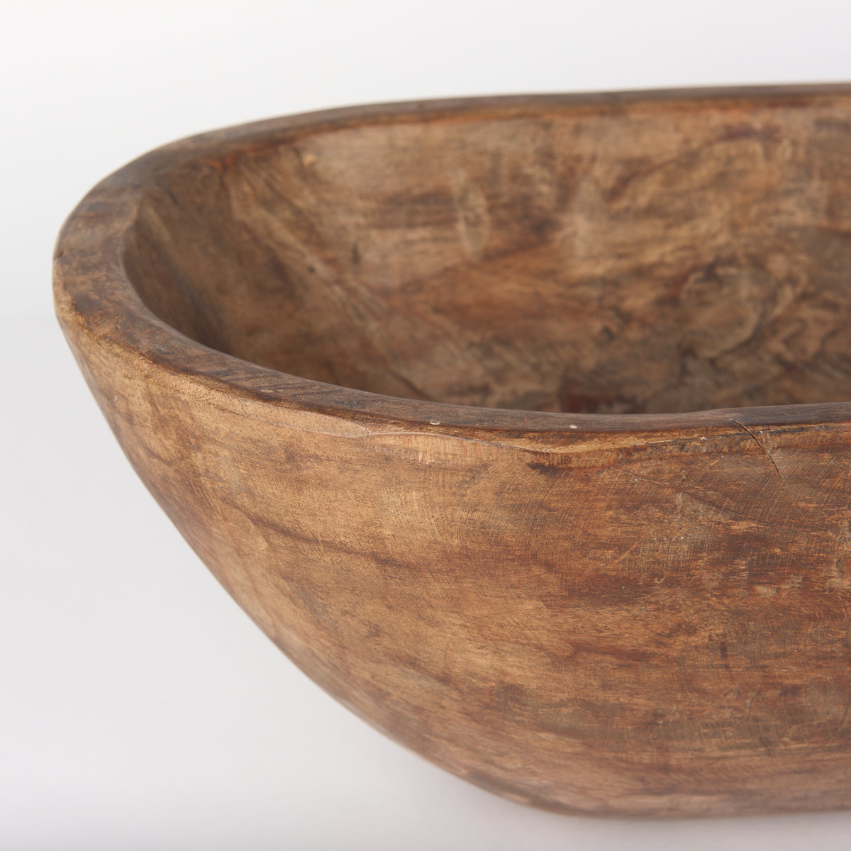 Athena Extra Large Oblong Black- Reclaimed Wood Bowl-Bowls-DECOROLALA