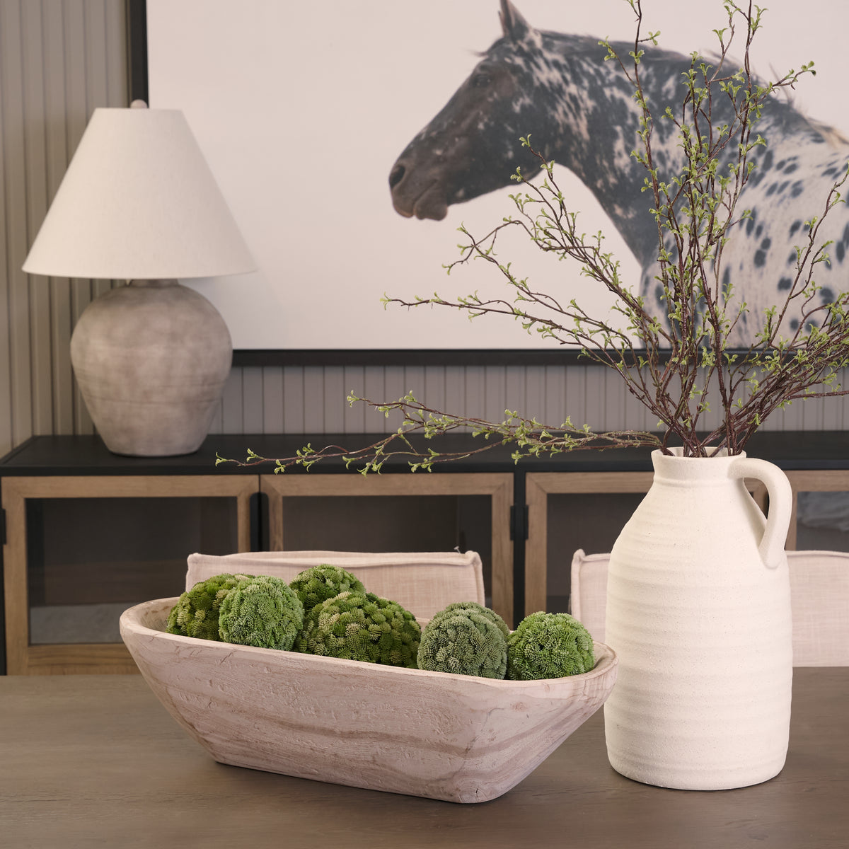 Athena Extra Large Oblong Black- Reclaimed Wood Bowl-Bowls-DECOROLALA