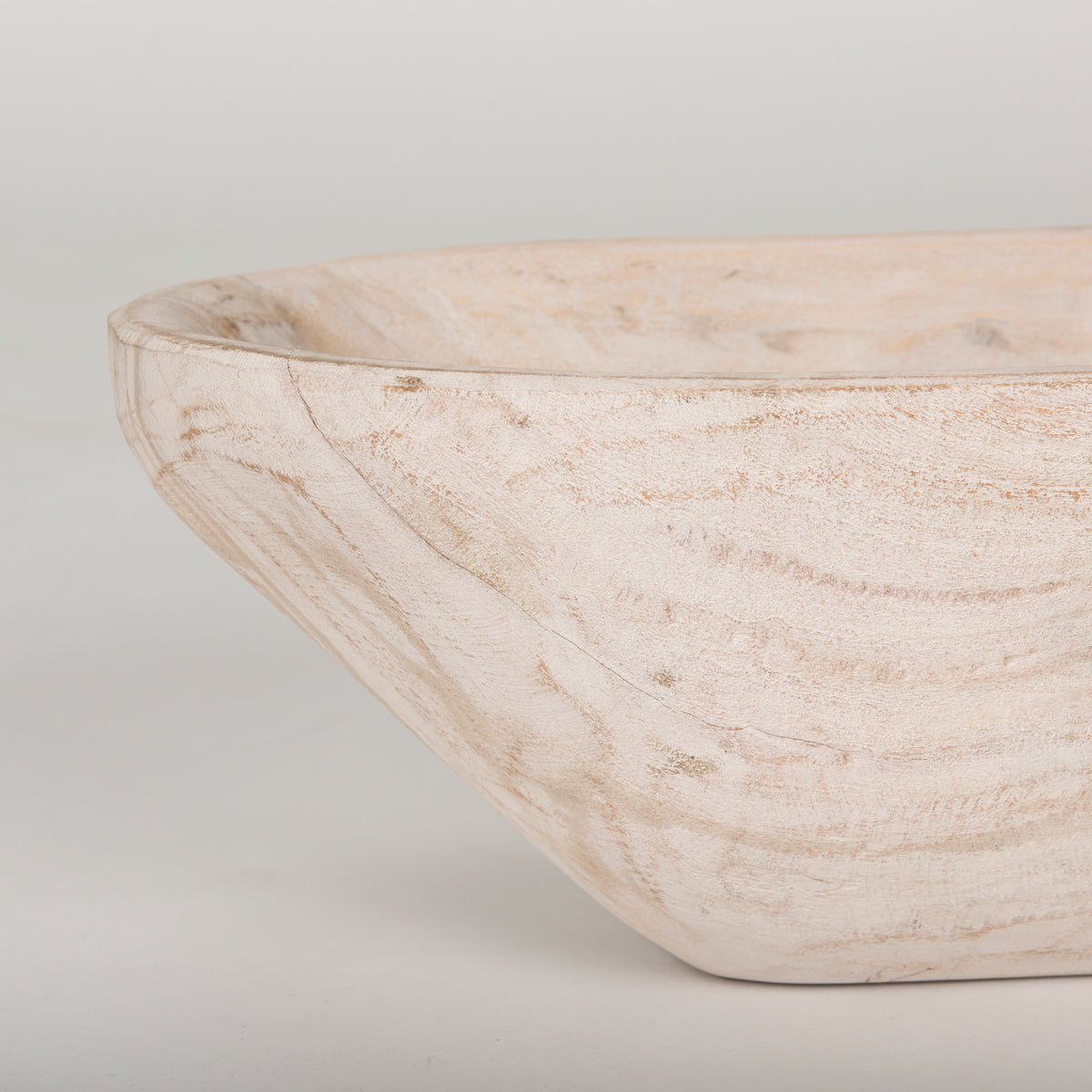 Athena Extra Large Oblong Black- Reclaimed Wood Bowl-Bowls-DECOROLALA
