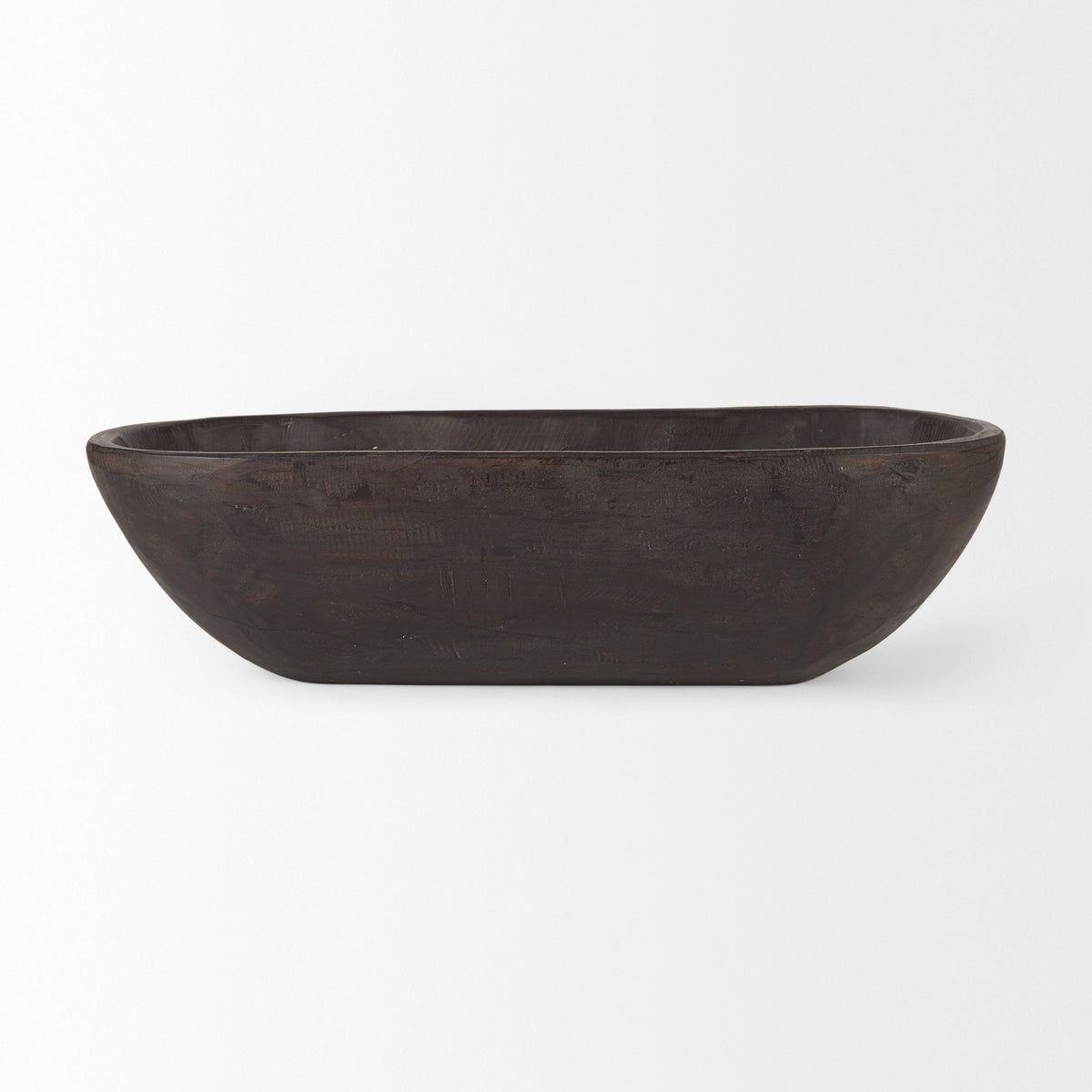 Athena Extra Large Oblong Black- Reclaimed Wood Bowl-Bowls-DECOROLALA