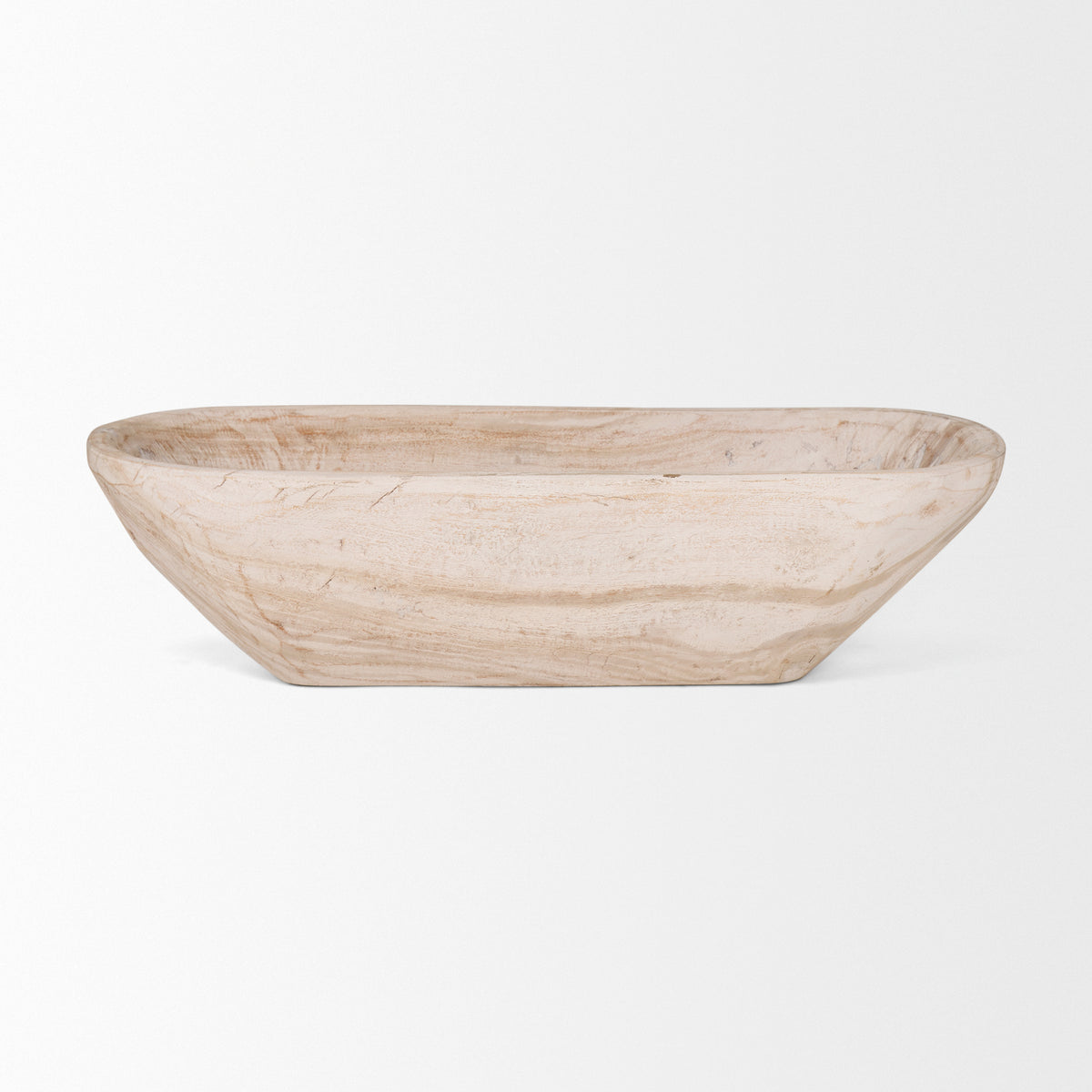 Athena Extra Large Oblong Black- Reclaimed Wood Bowl-Bowls-DECOROLALA
