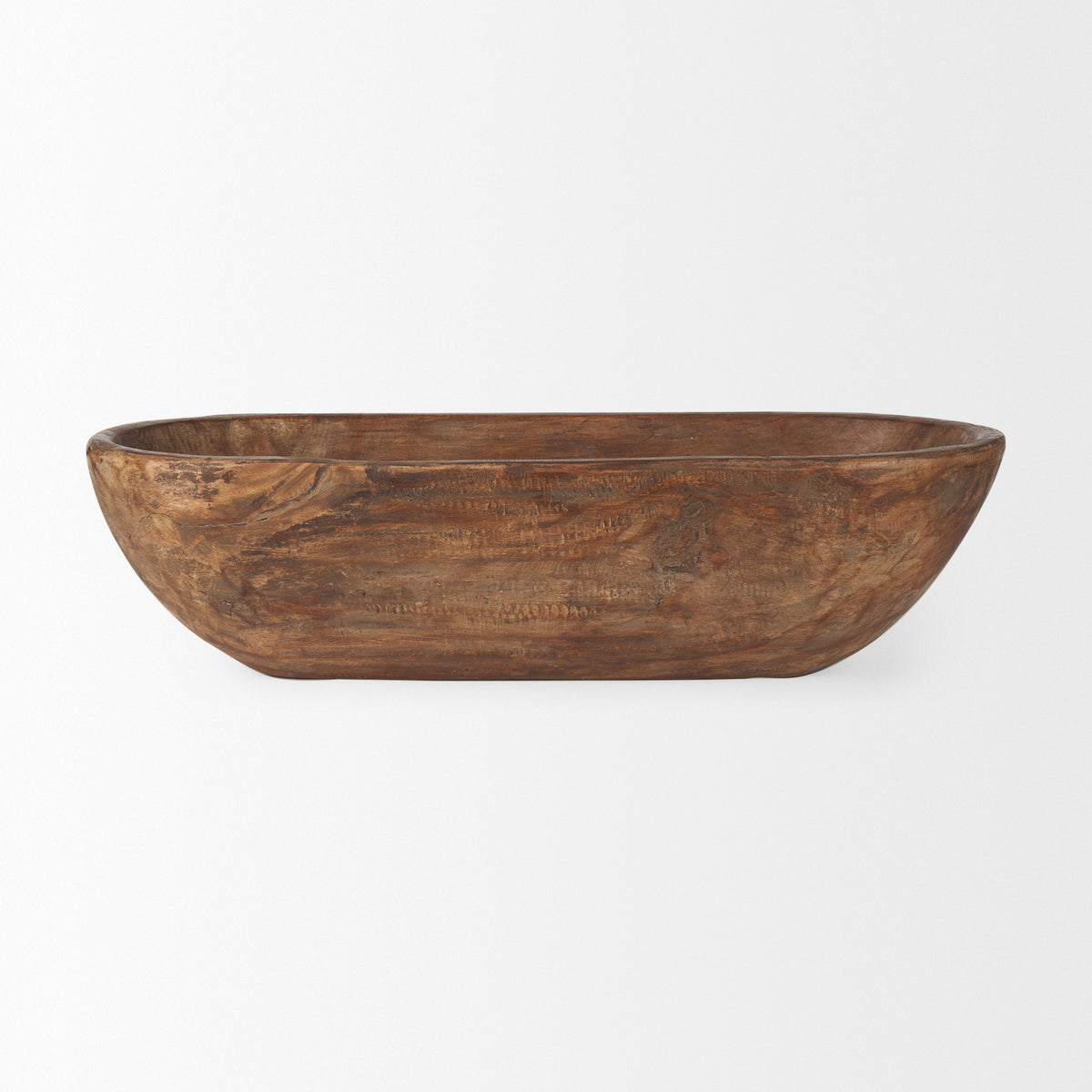 Athena Extra Large Oblong Black- Reclaimed Wood Bowl-Bowls-DECOROLALA