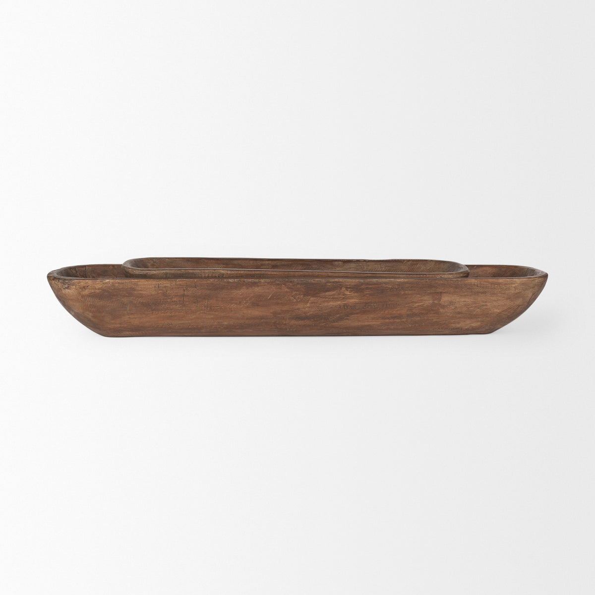 Athena Set of 2 Extra Large Light-Wash Reclaimed Wood Trays-Trays-DECOROLALA