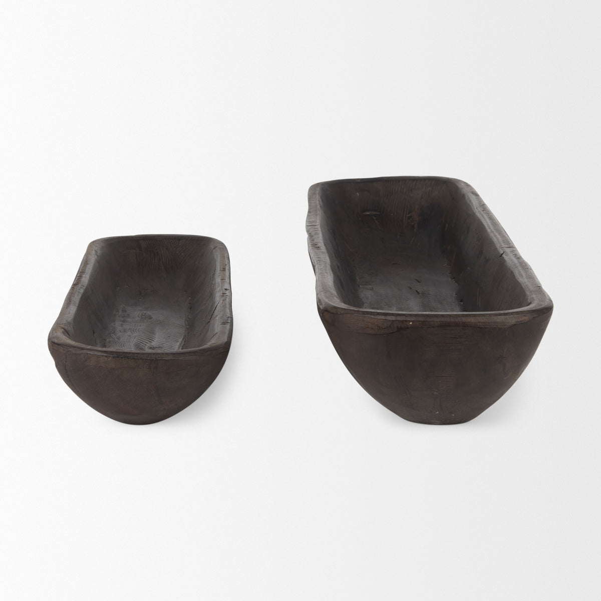 Athena Set of 2 Extra Large Light-Wash Reclaimed Wood Trays-Trays-DECOROLALA