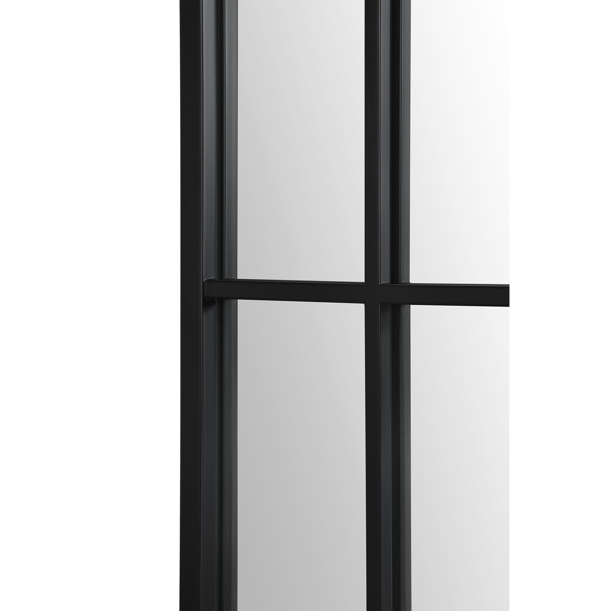 Atkinson 62" Tall Arch Full Length Mirror, Black-Full-Length Mirrors-DECOROLALA